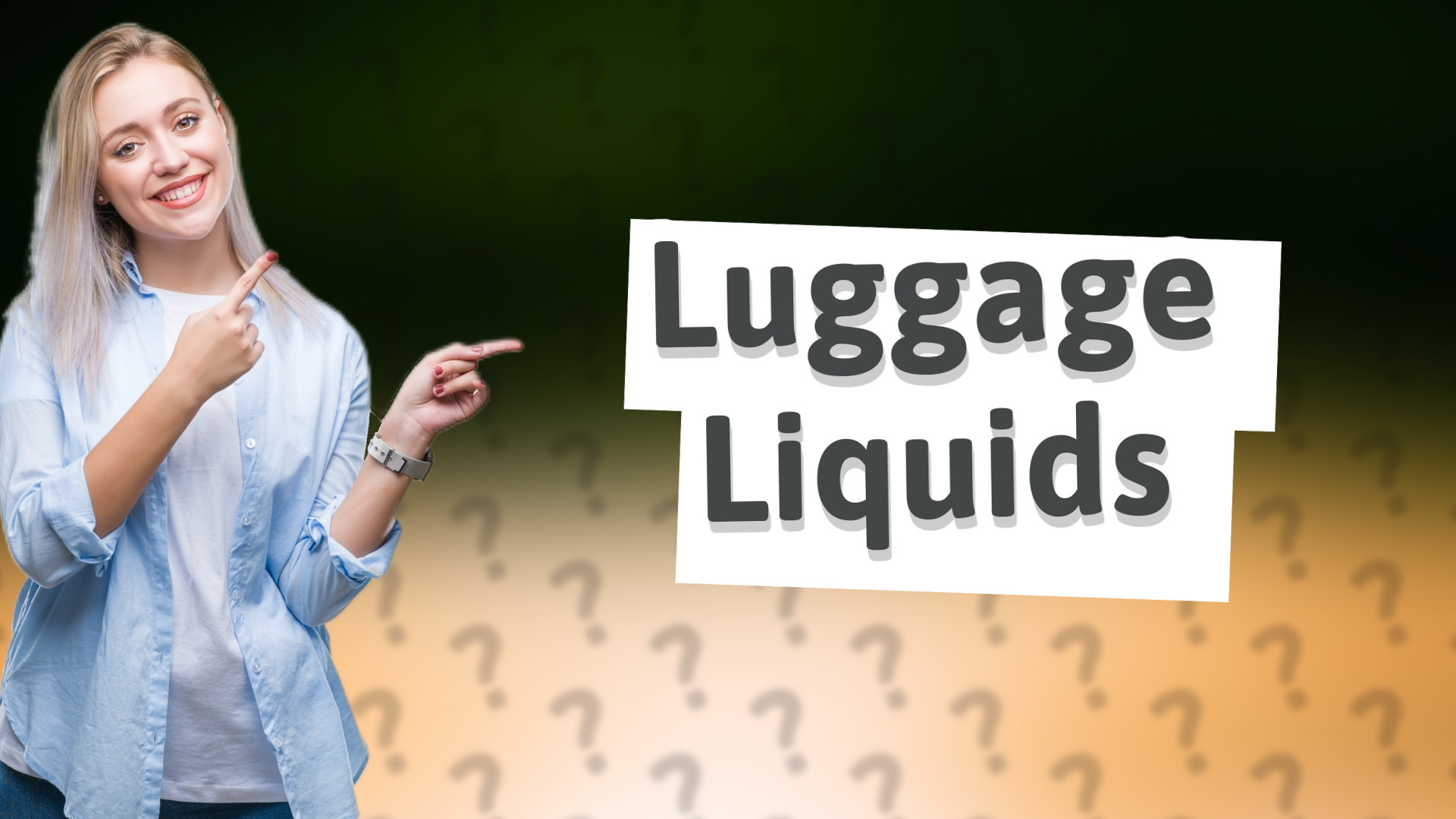 Luggage Liquids