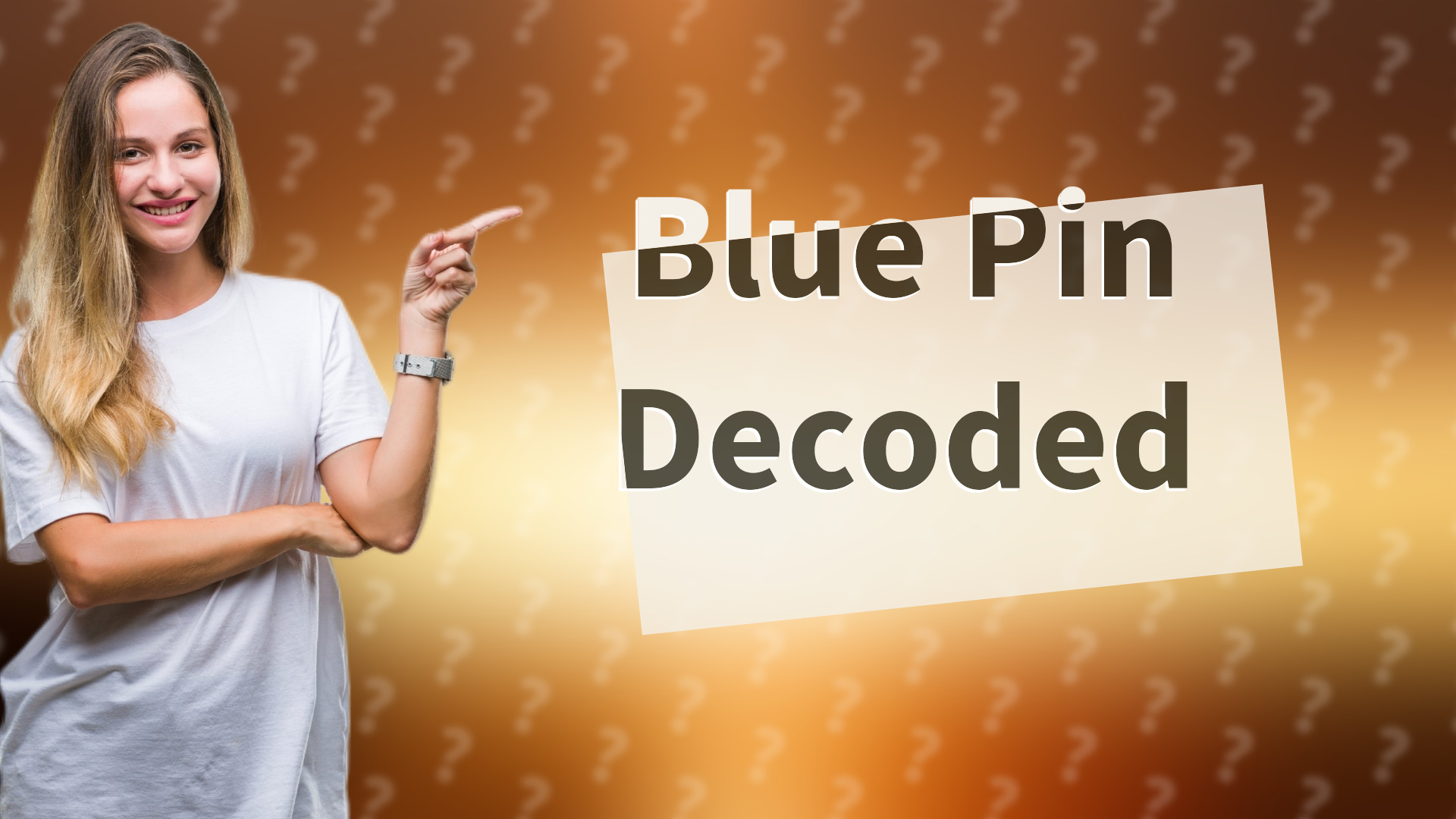 Blue Pin Decoded