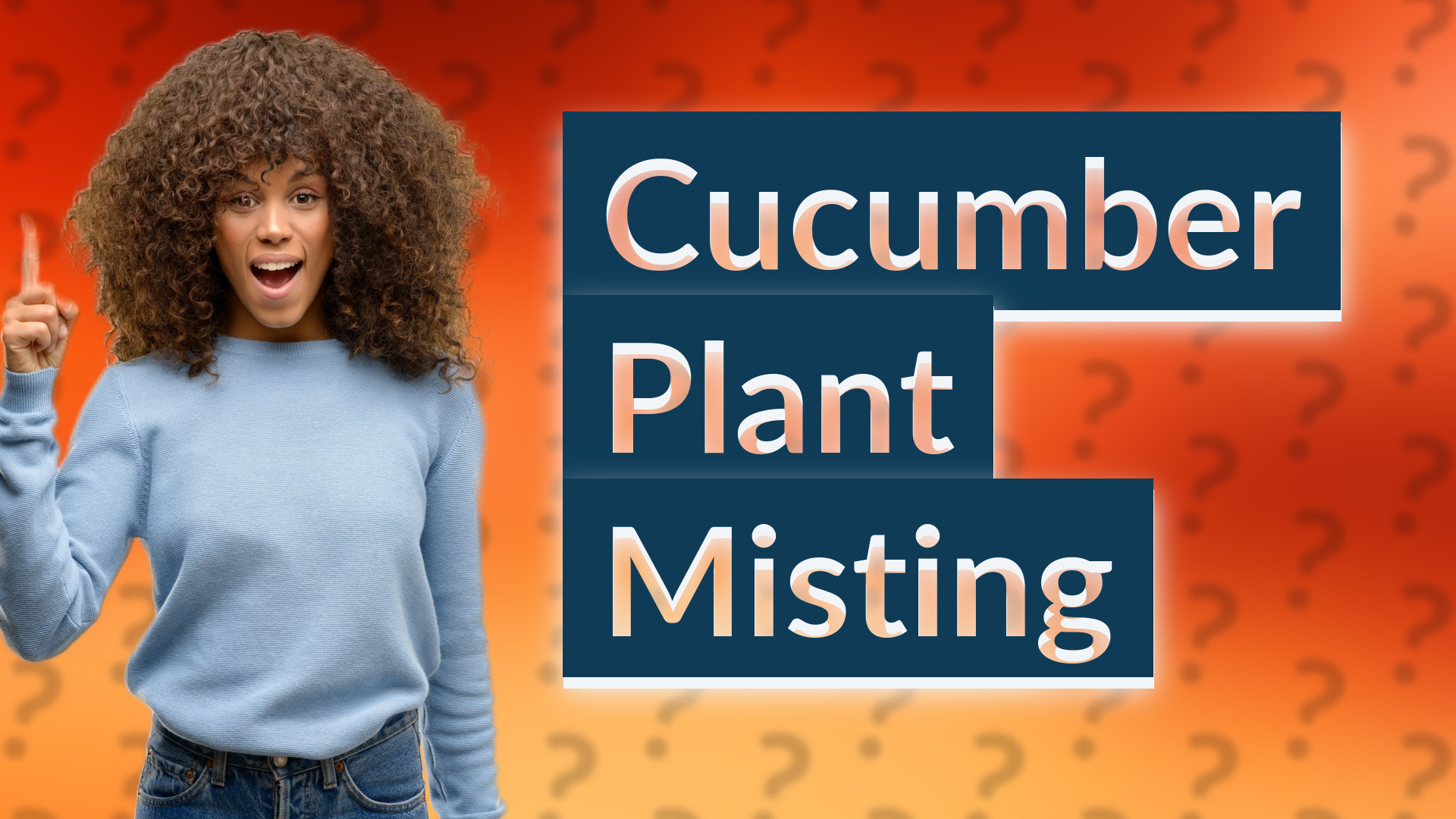 Cucumber Plant Misting