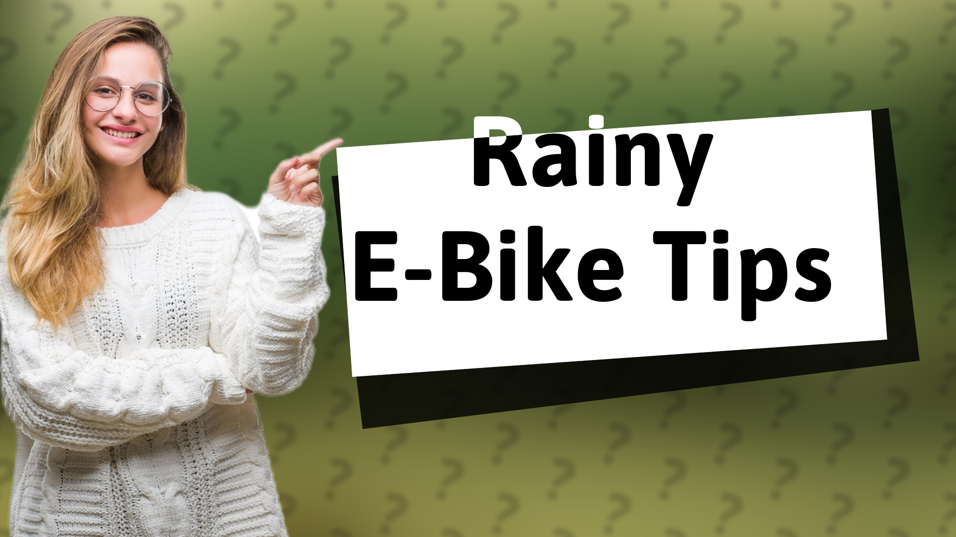 Rainy E-Bike Tips