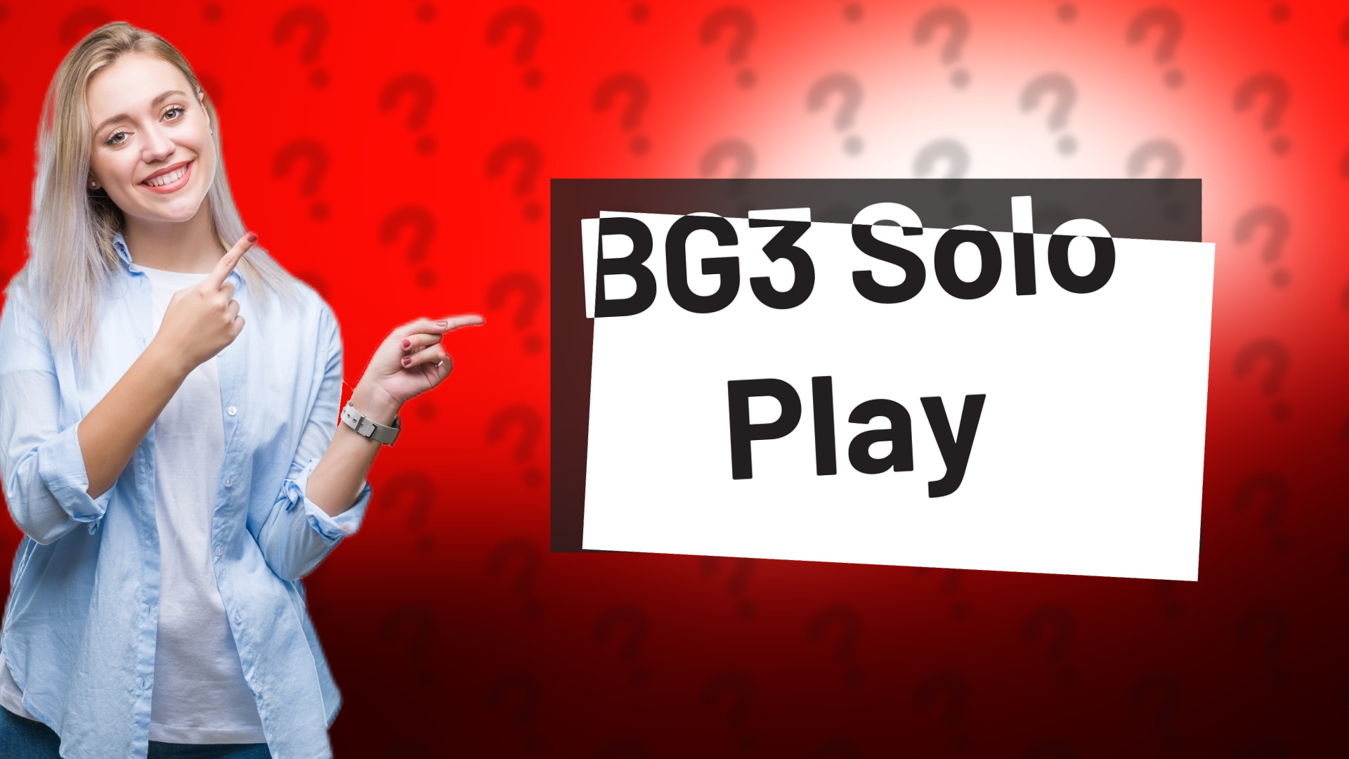 BG3 Solo Play