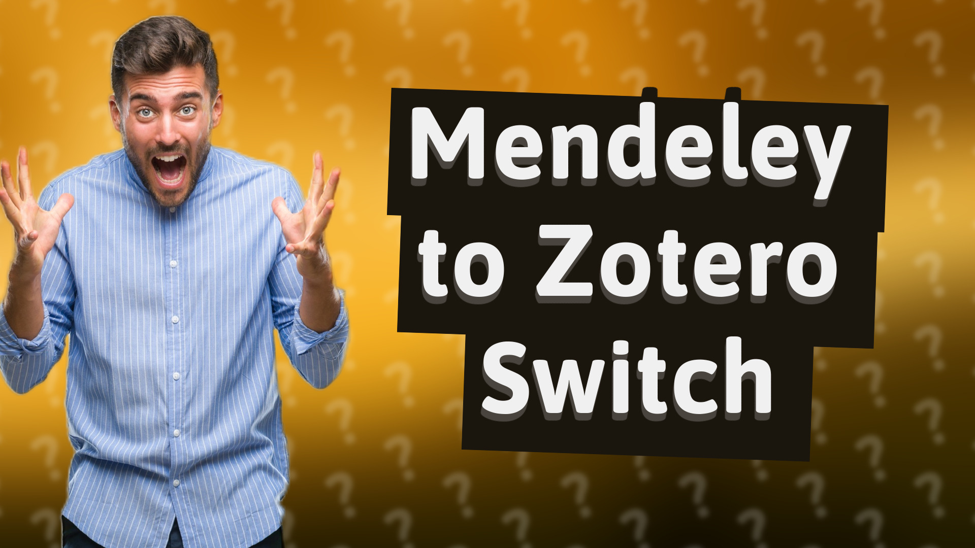 Mendeley to Zotero Switch