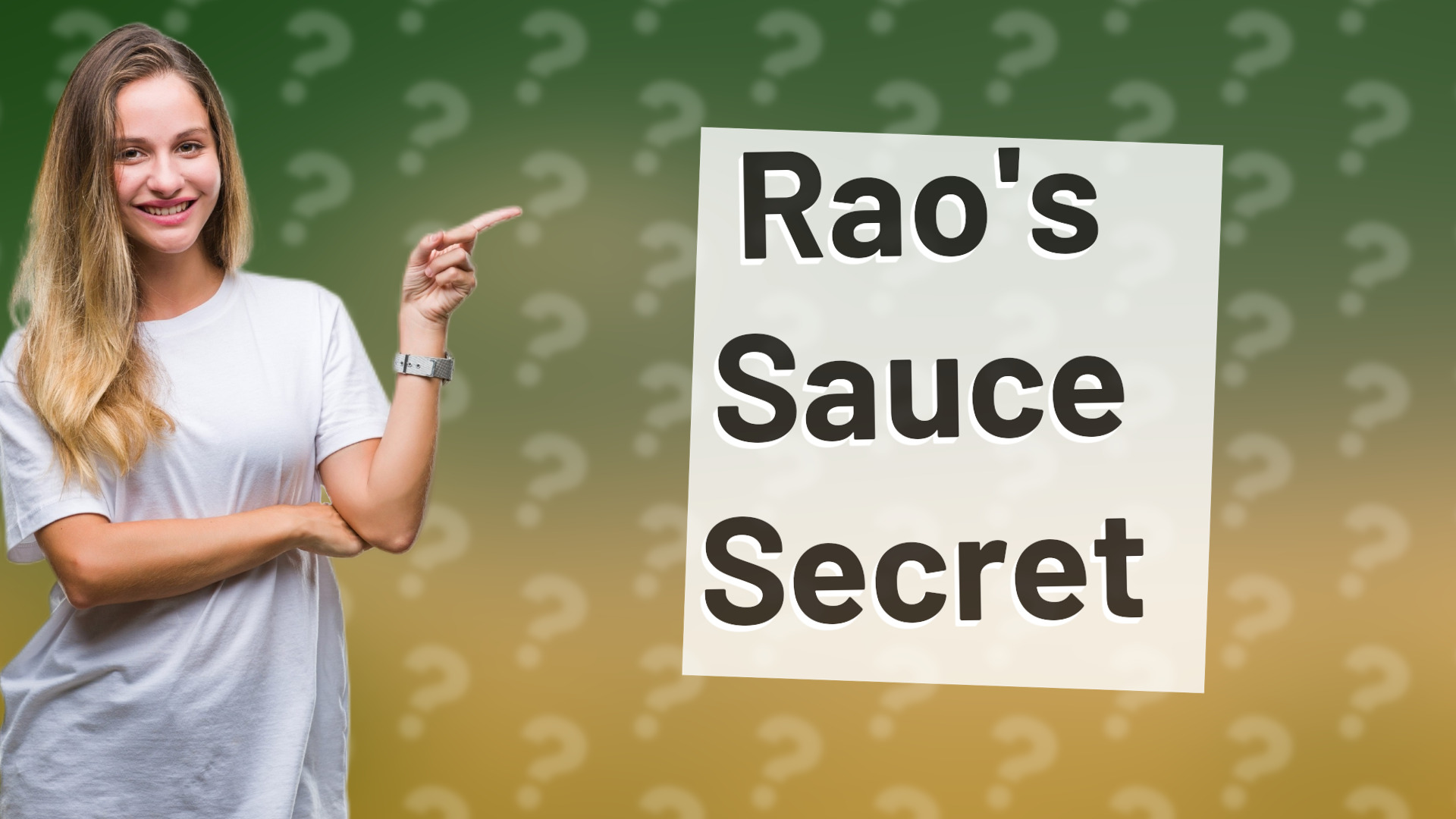 Rao's Sauce Secret