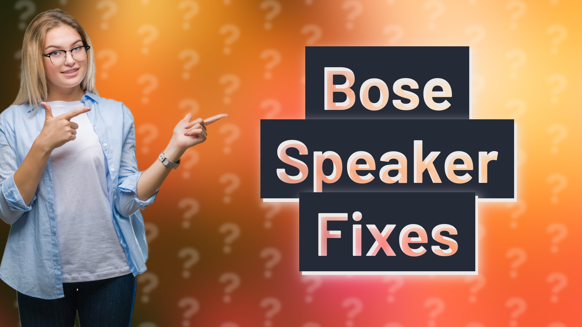 Bose Speaker Fixes