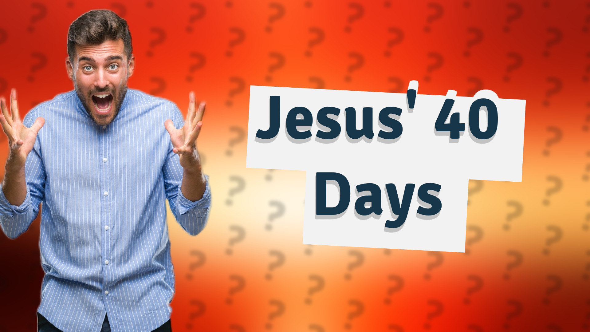 Jesus' 40 Days