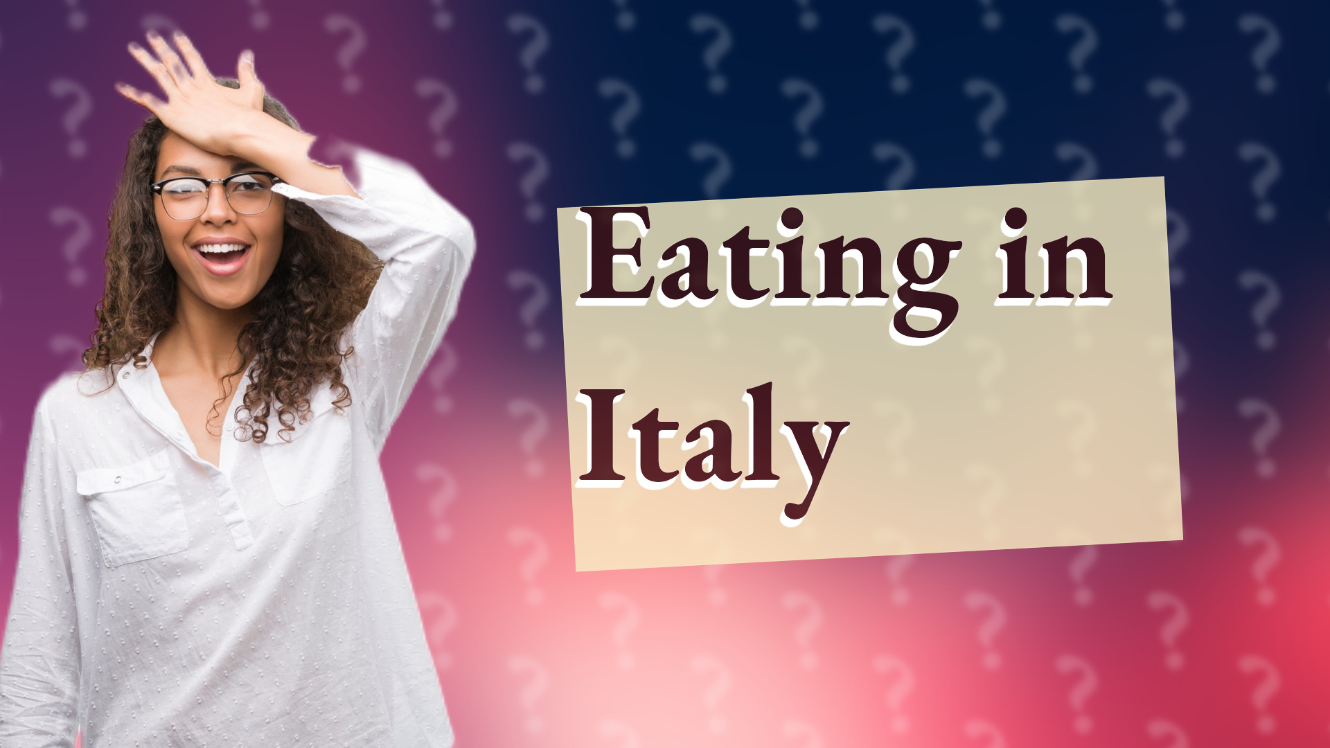Eating in Italy
