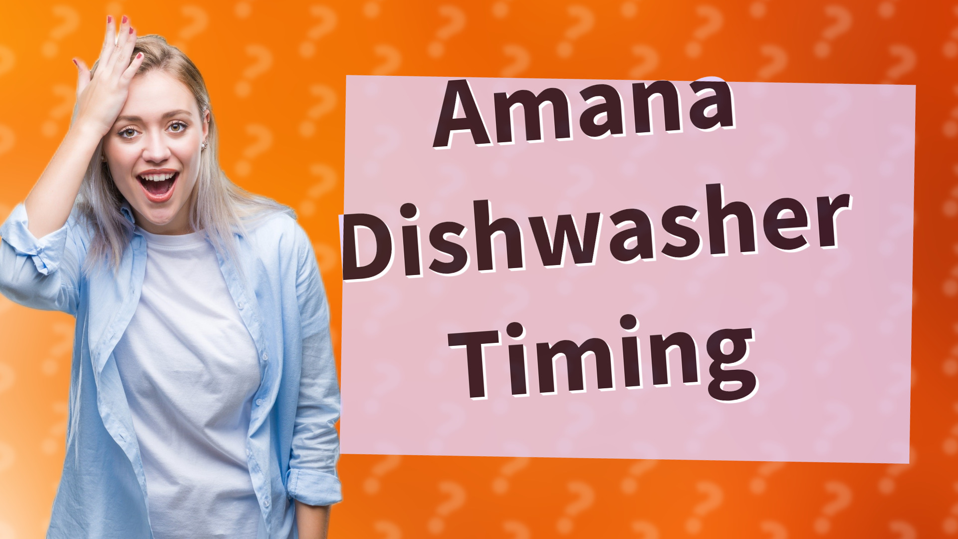 Amana Dishwasher Timing