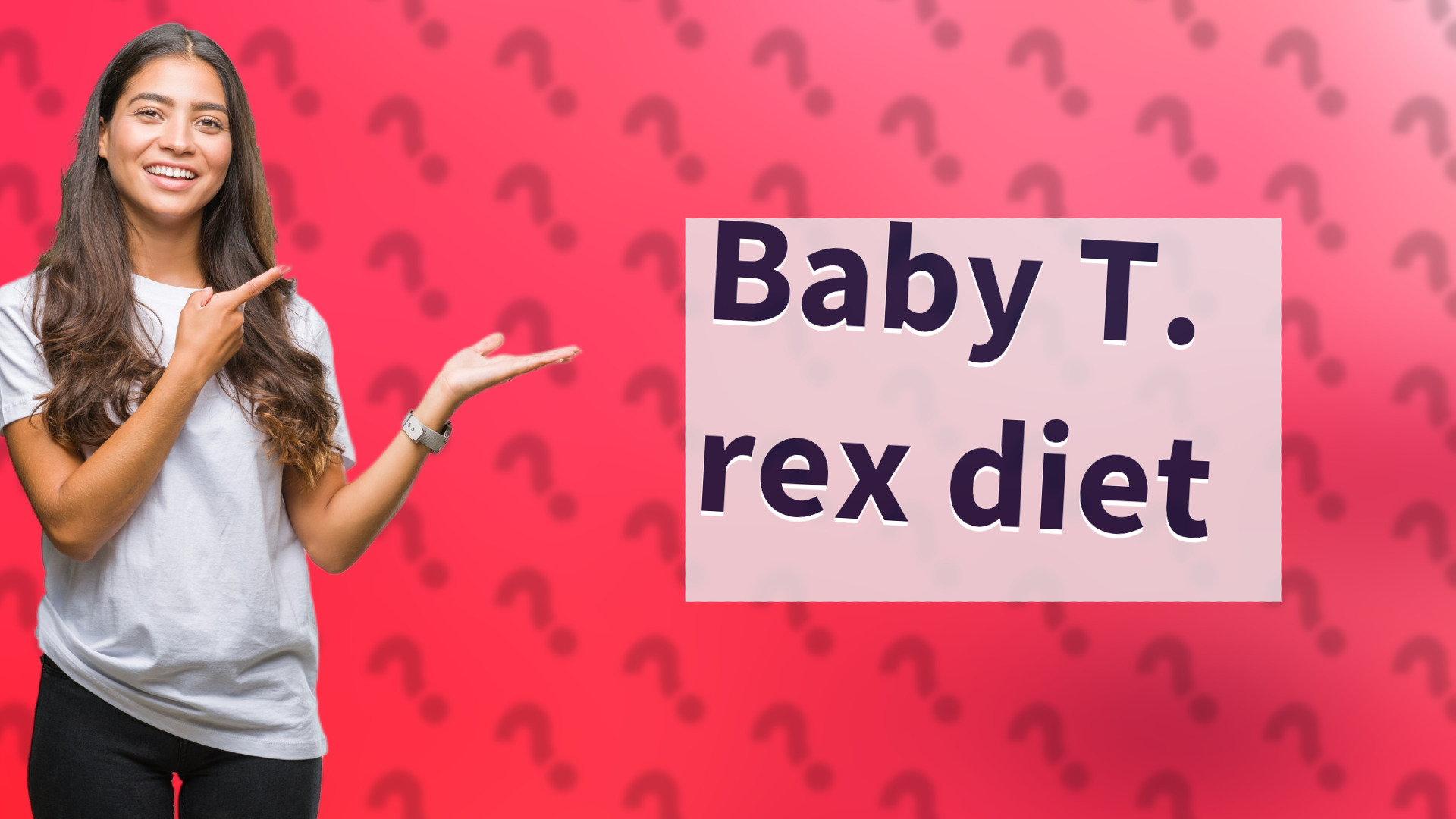Baby T. rex diet