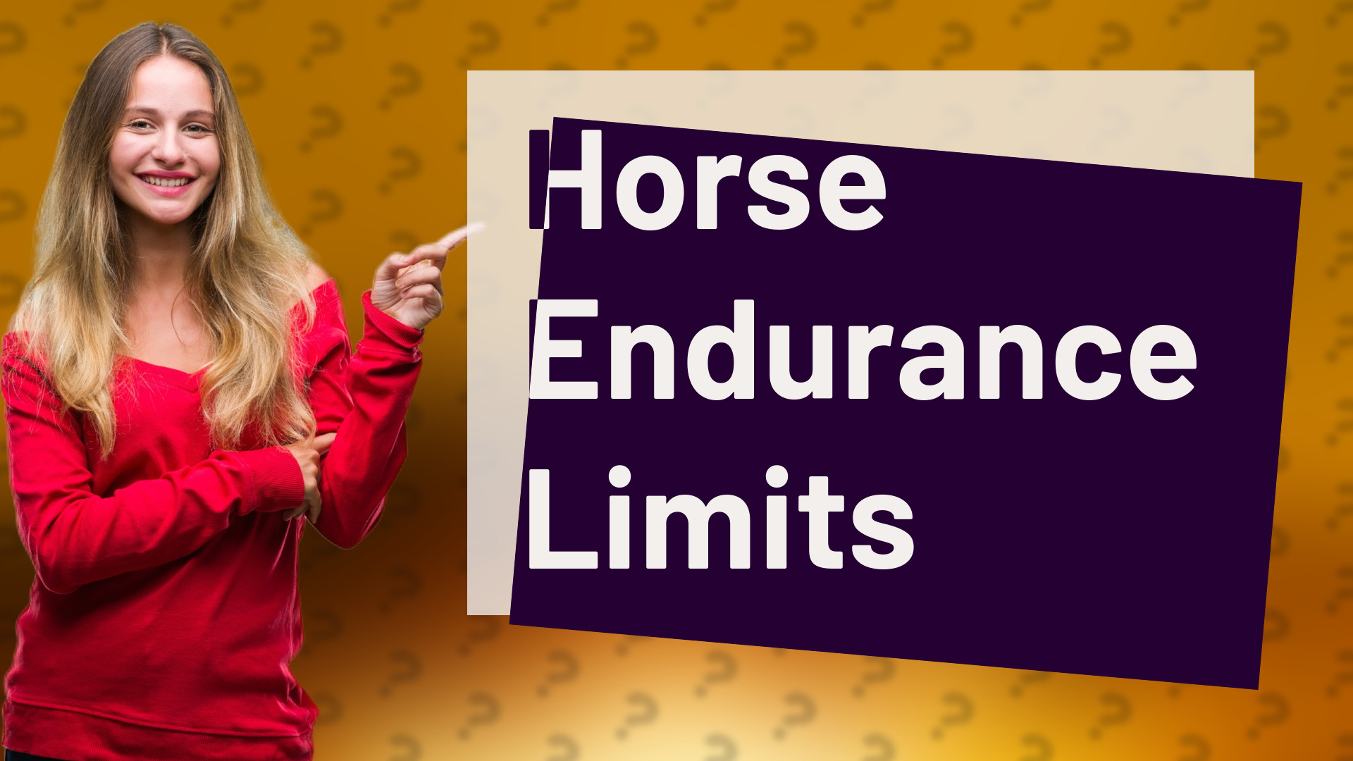 Horse Endurance Limits
