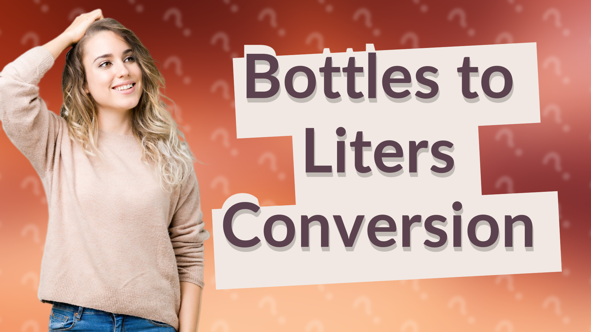 Bottles to Liters Conversion