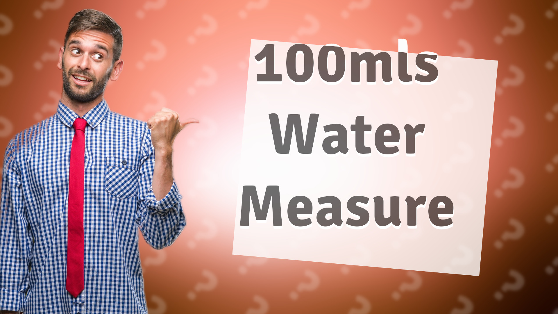 100mls Water Measure