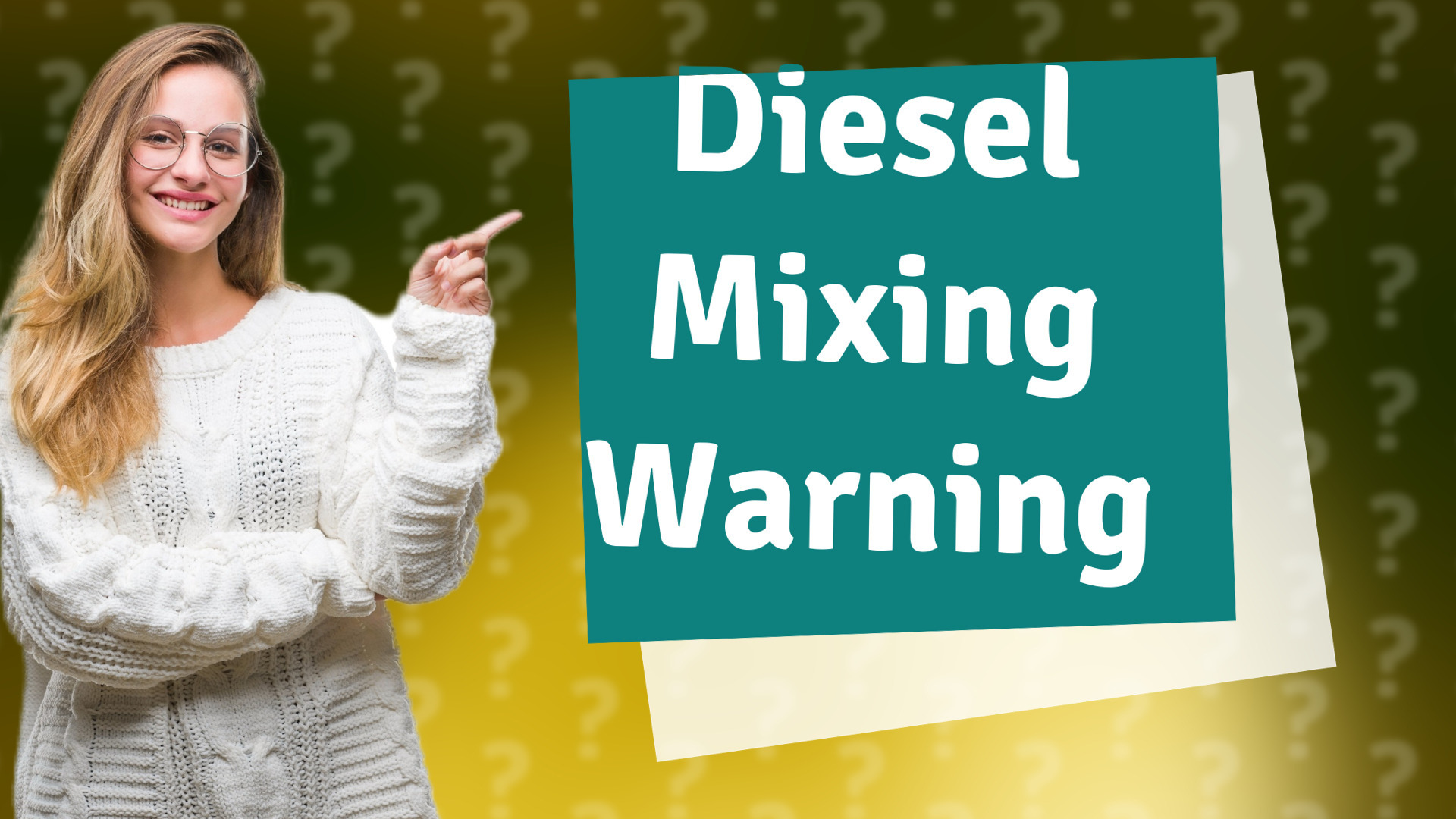 Diesel Mixing Warning