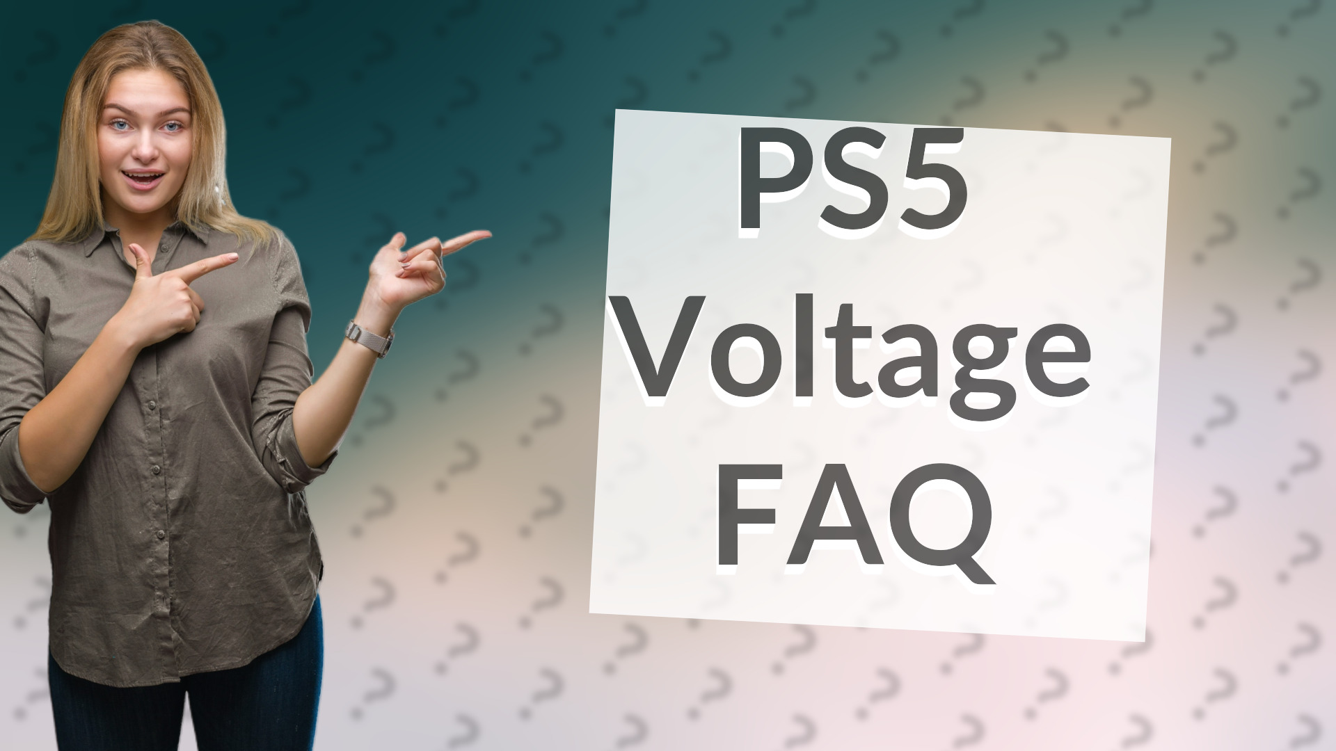 PS5 Voltage FAQ