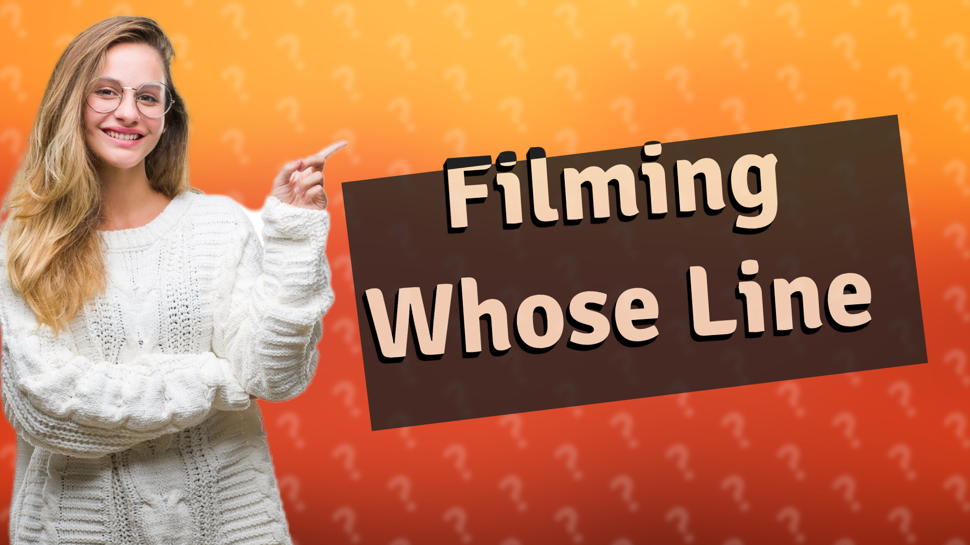 Filming Whose Line