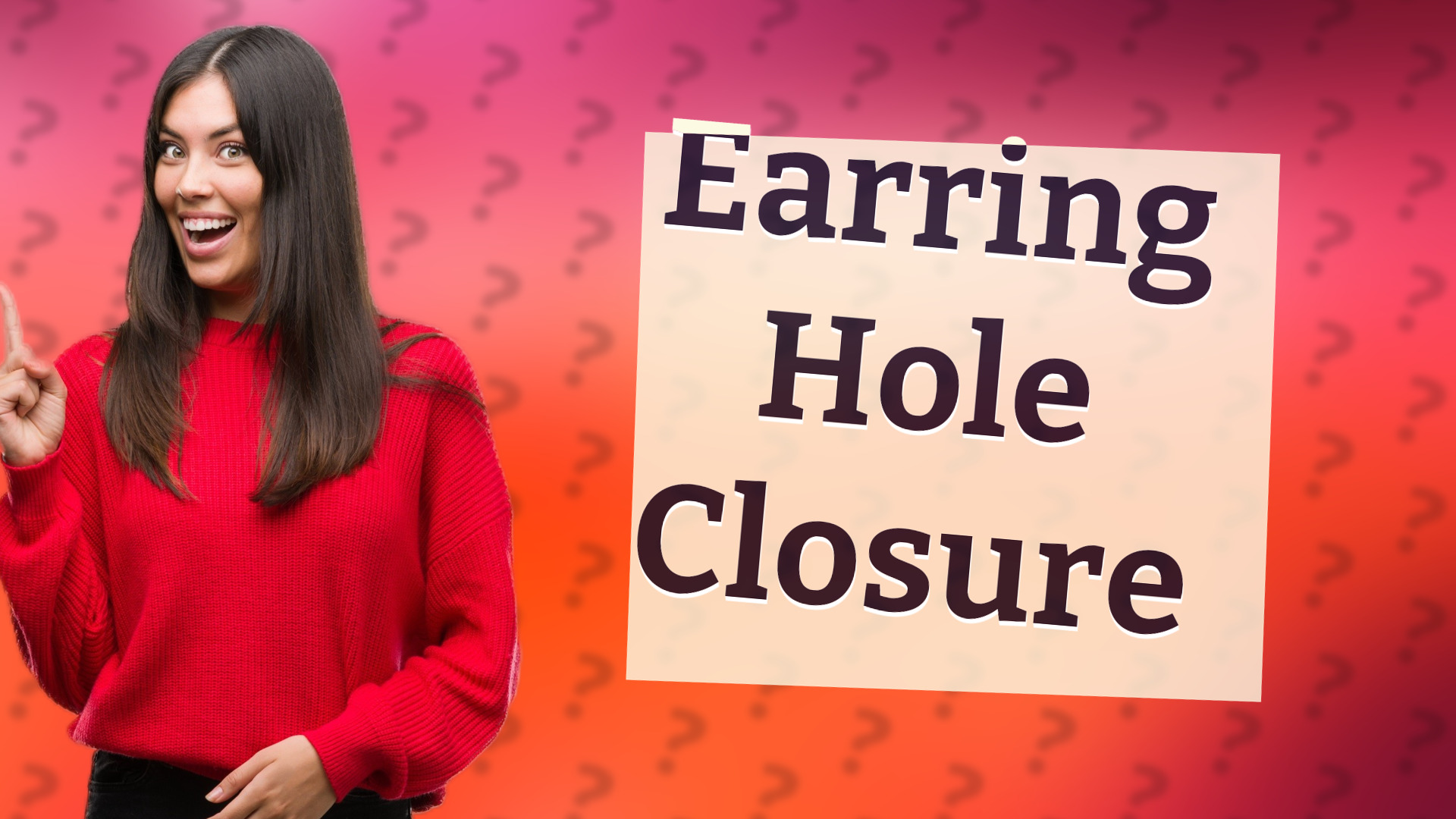 Earring Hole Closure