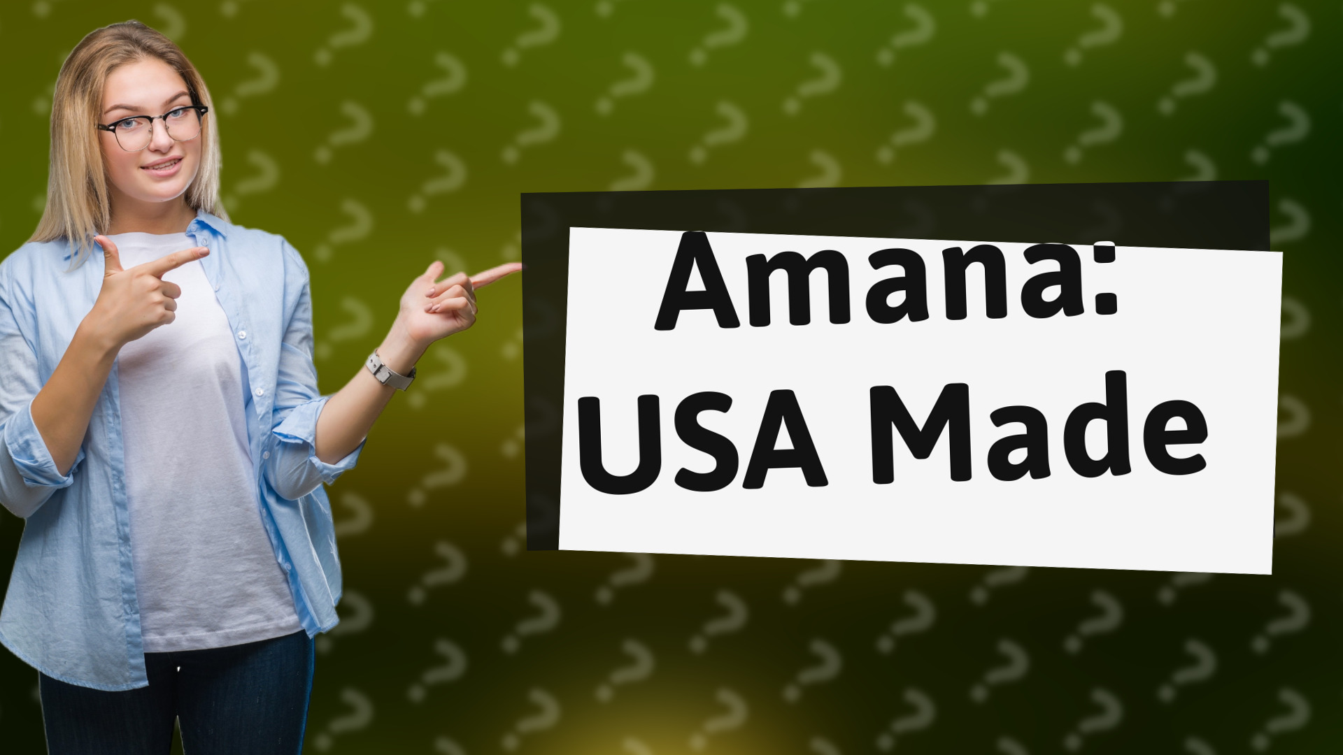 Amana: USA Made