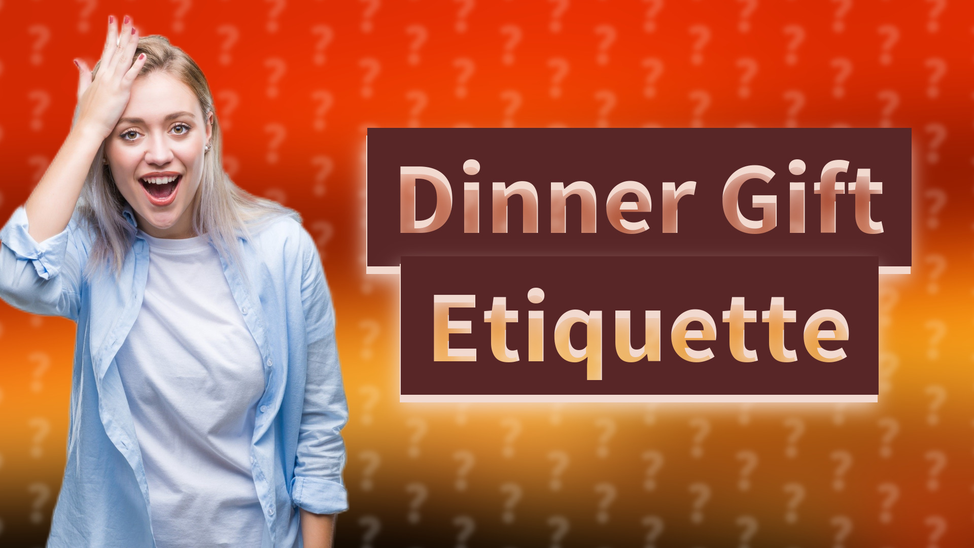 Dinner Gift Etiquette