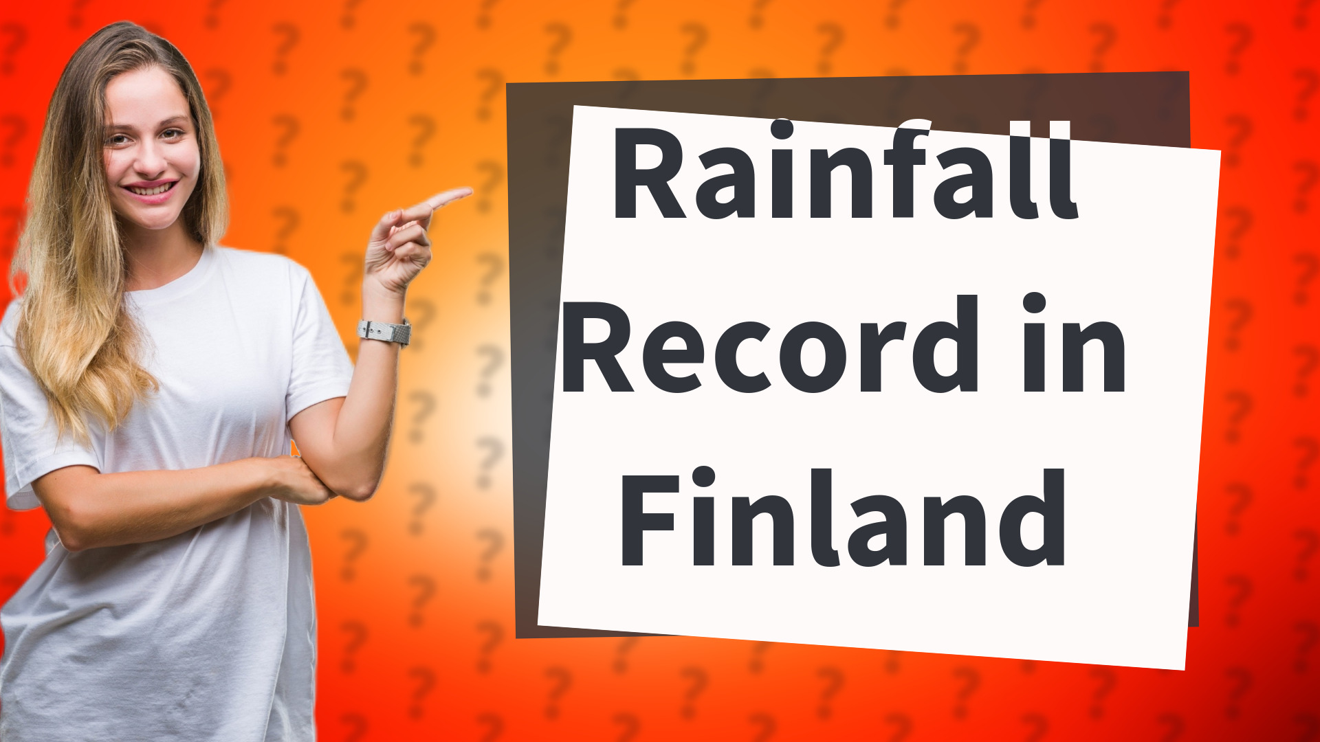 Rainfall Record in Finland
