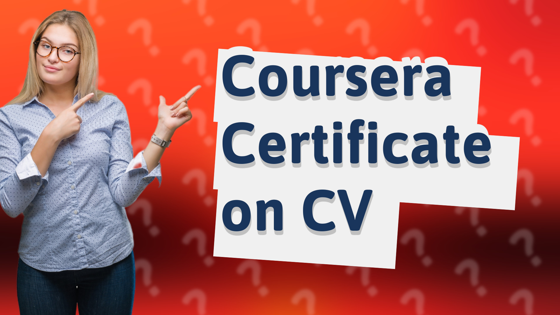 Coursera Certificate on CV