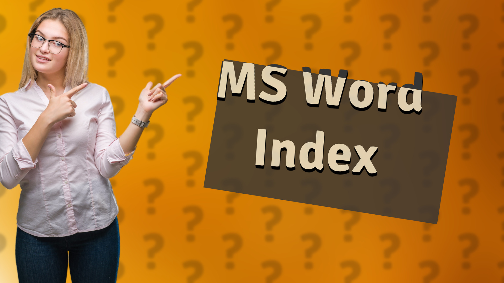MS Word Index