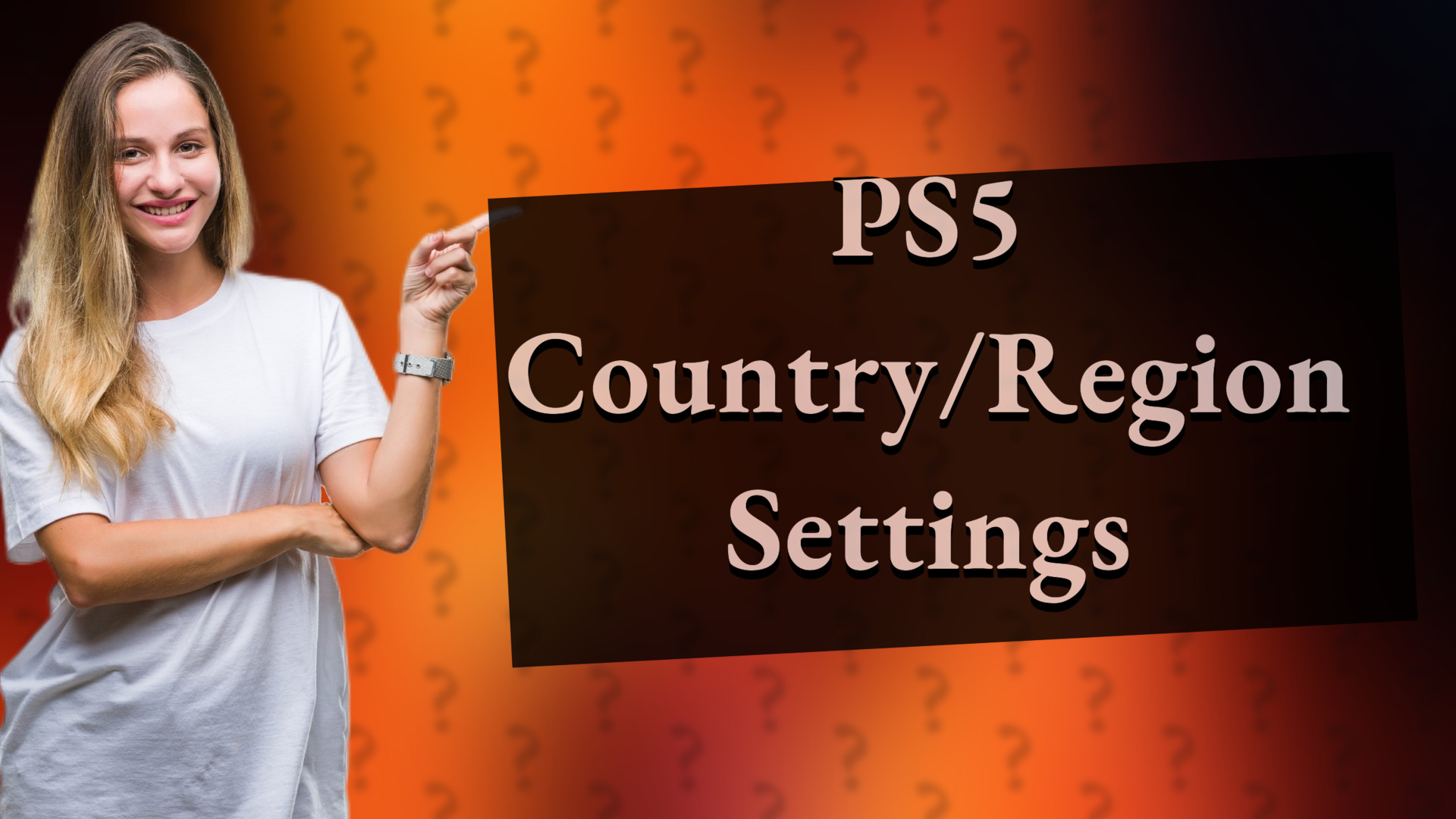 PS5 Country/Region Settings