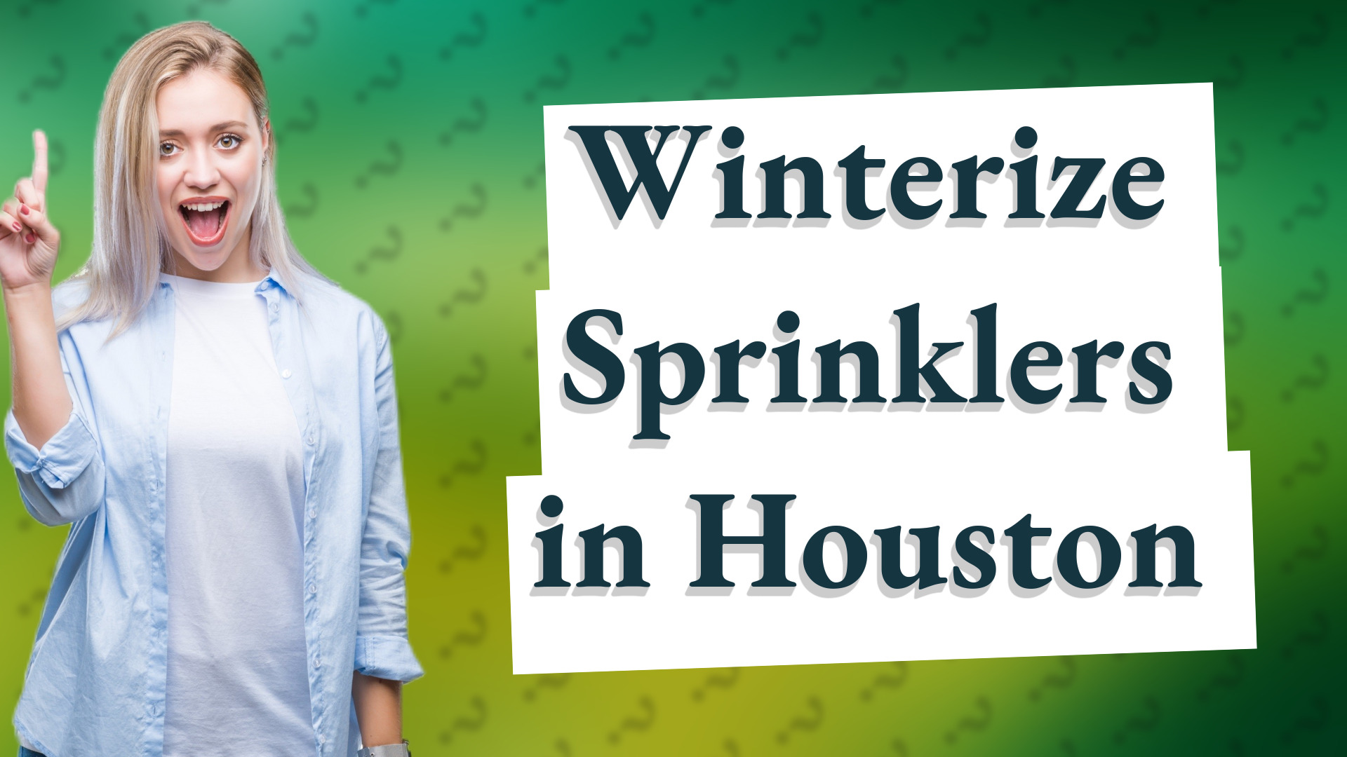 Winterize Sprinklers in Houston