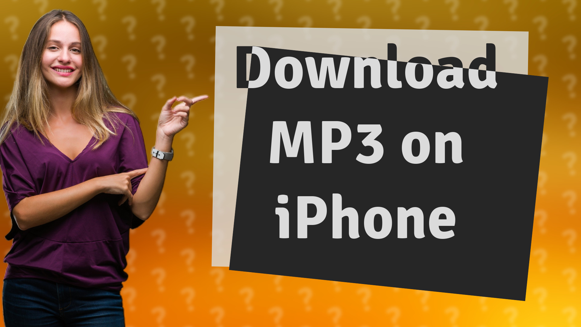 Download MP3 on iPhone