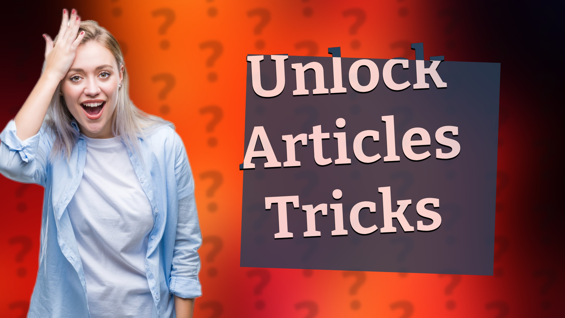 Unlock Articles Tricks