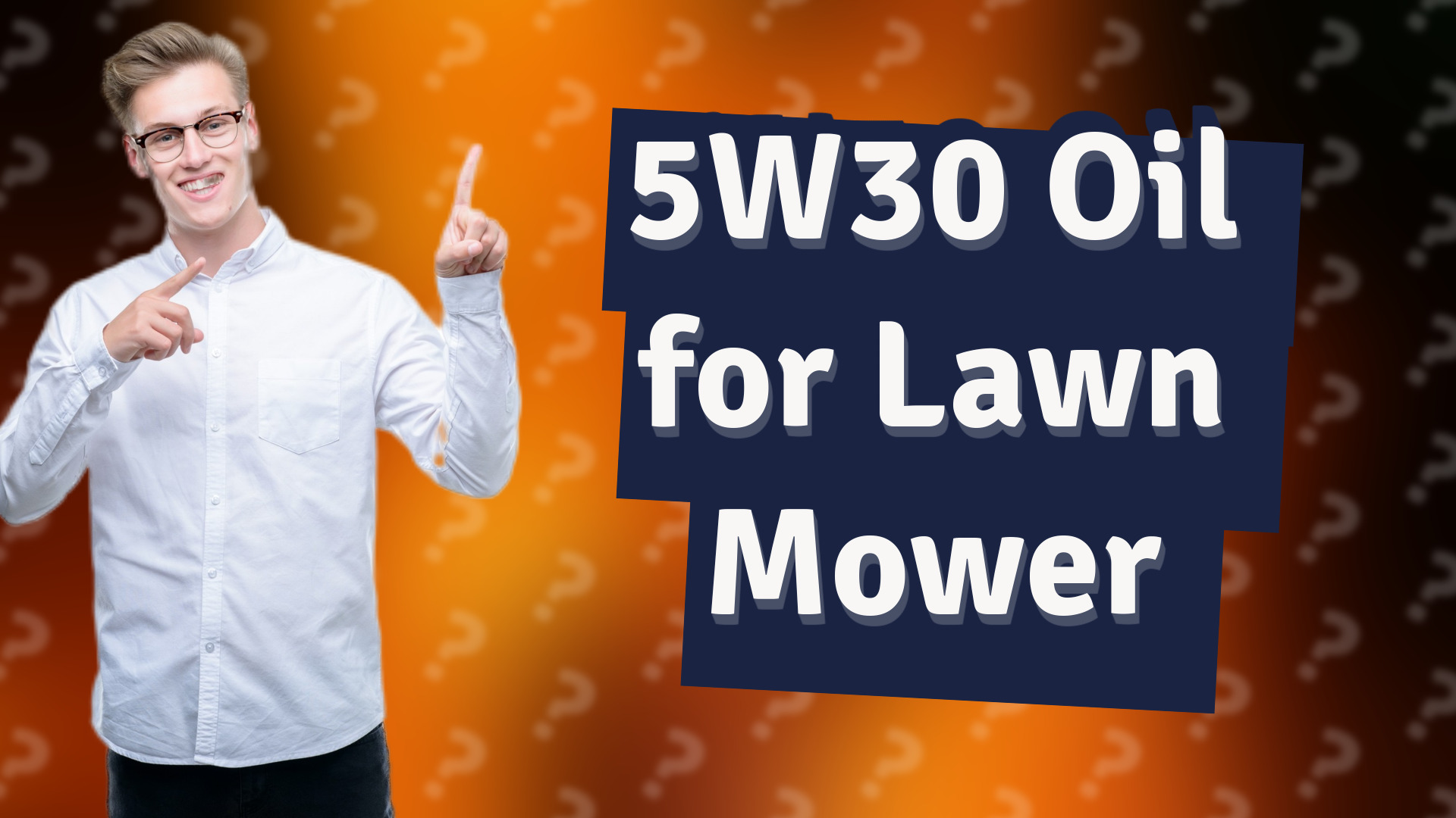 5W30 Oil for Lawn Mower