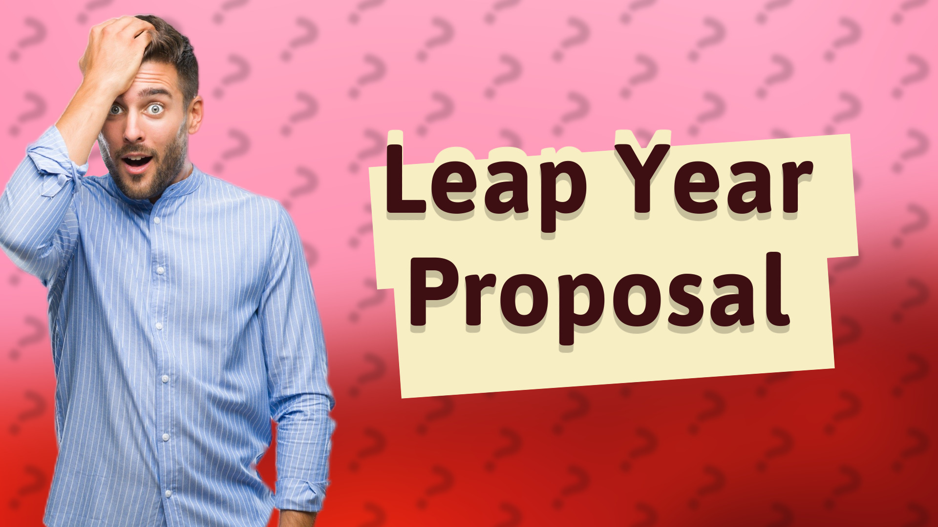 Leap Year Proposal