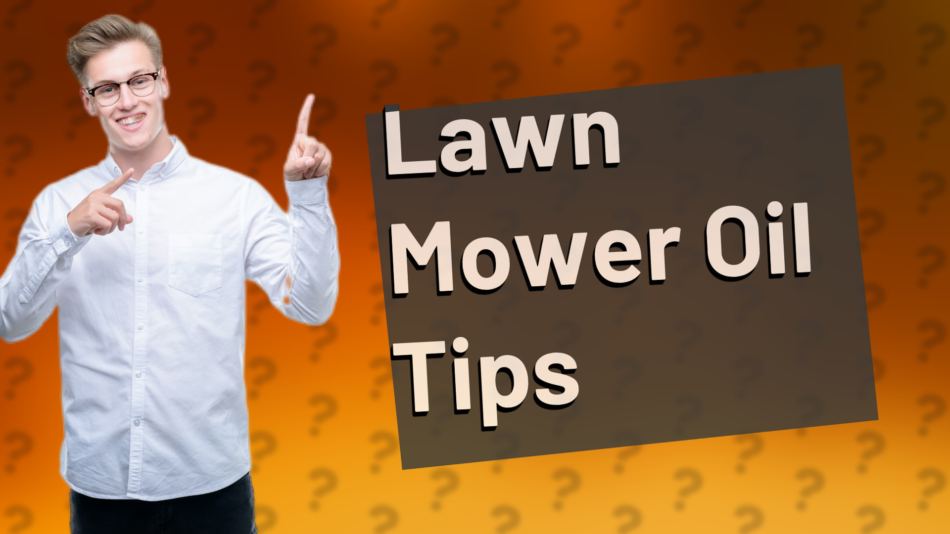 Lawn Mower Oil Tips