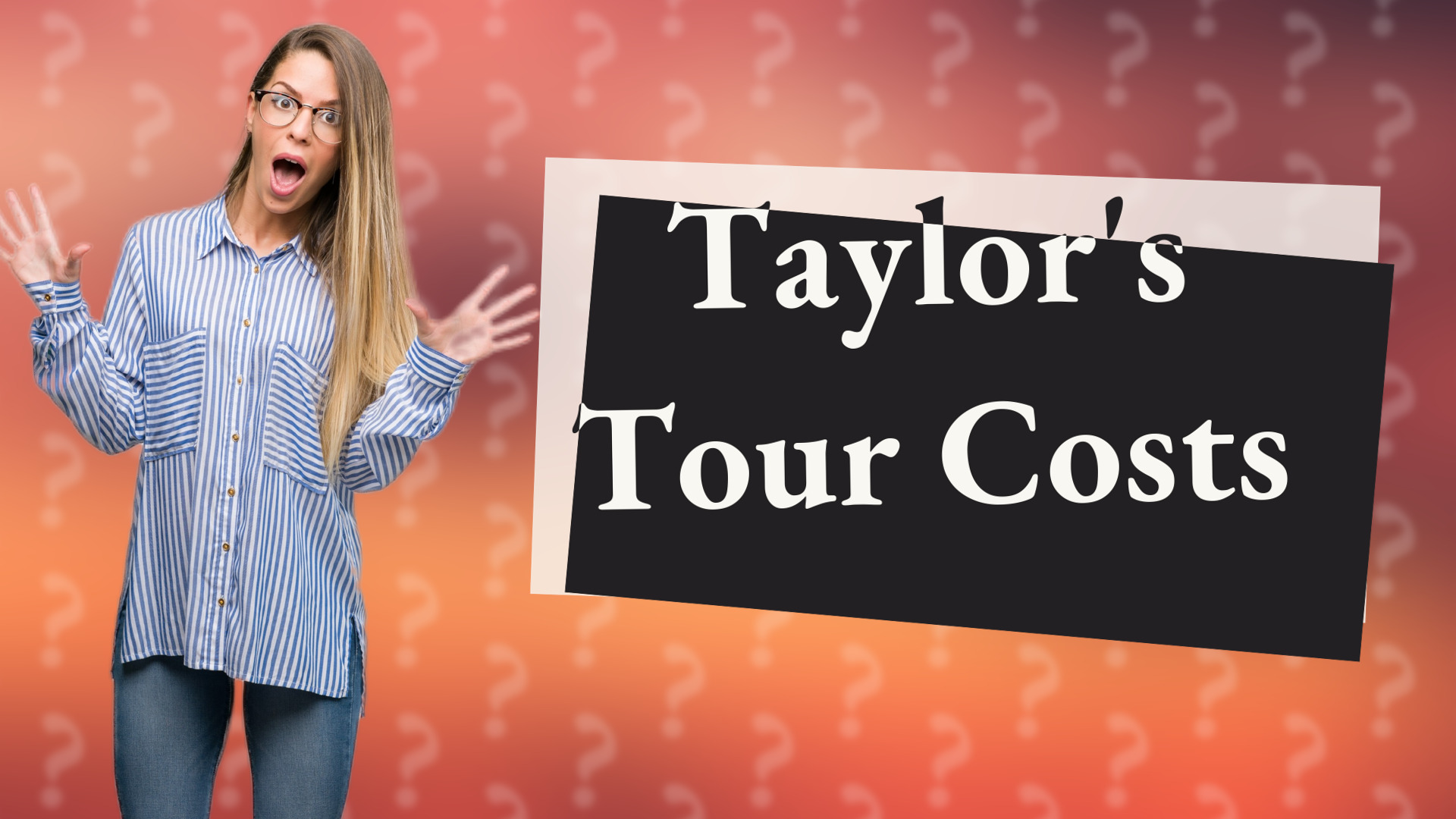 Taylor's Tour Costs