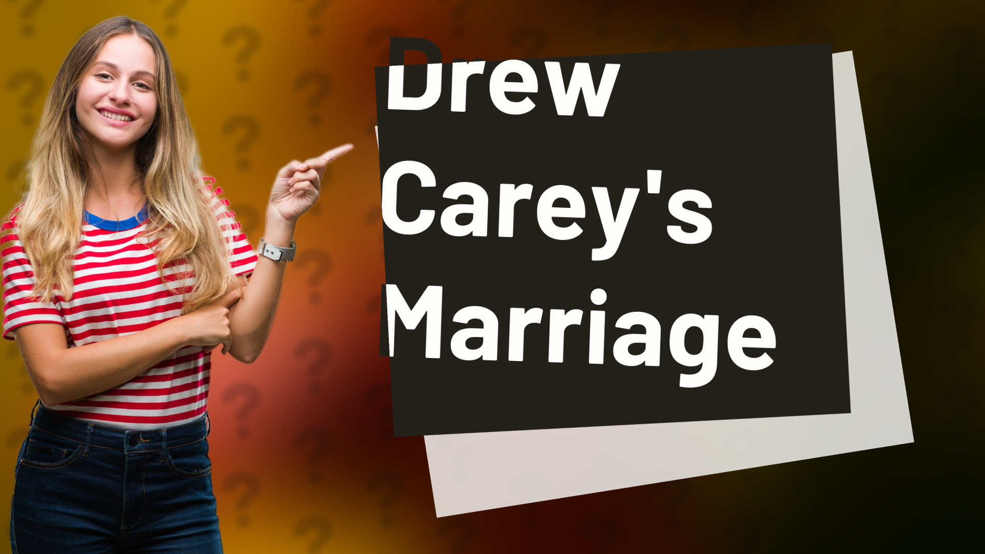 Drew Carey's Marriage