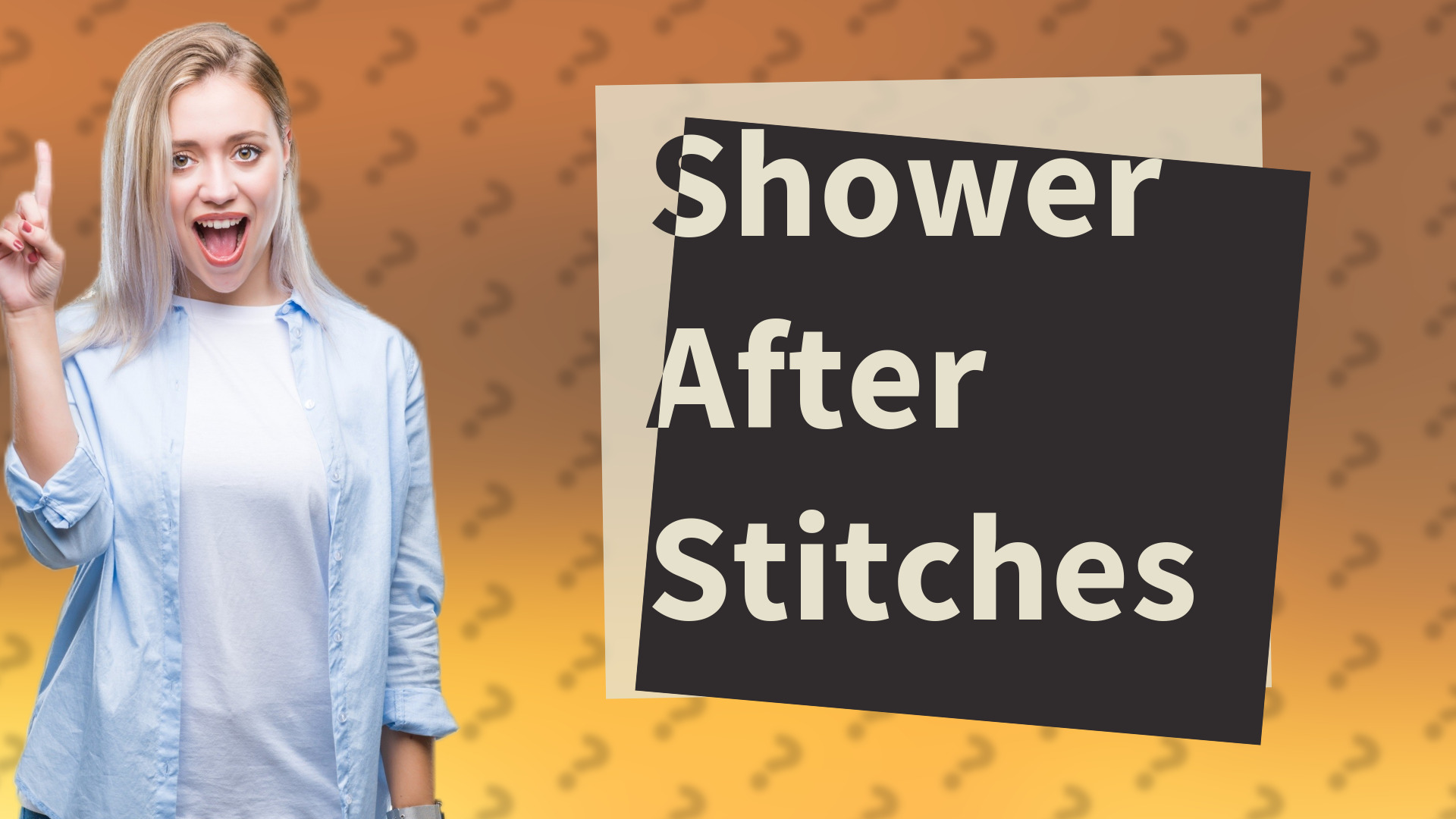 Shower After Stitches