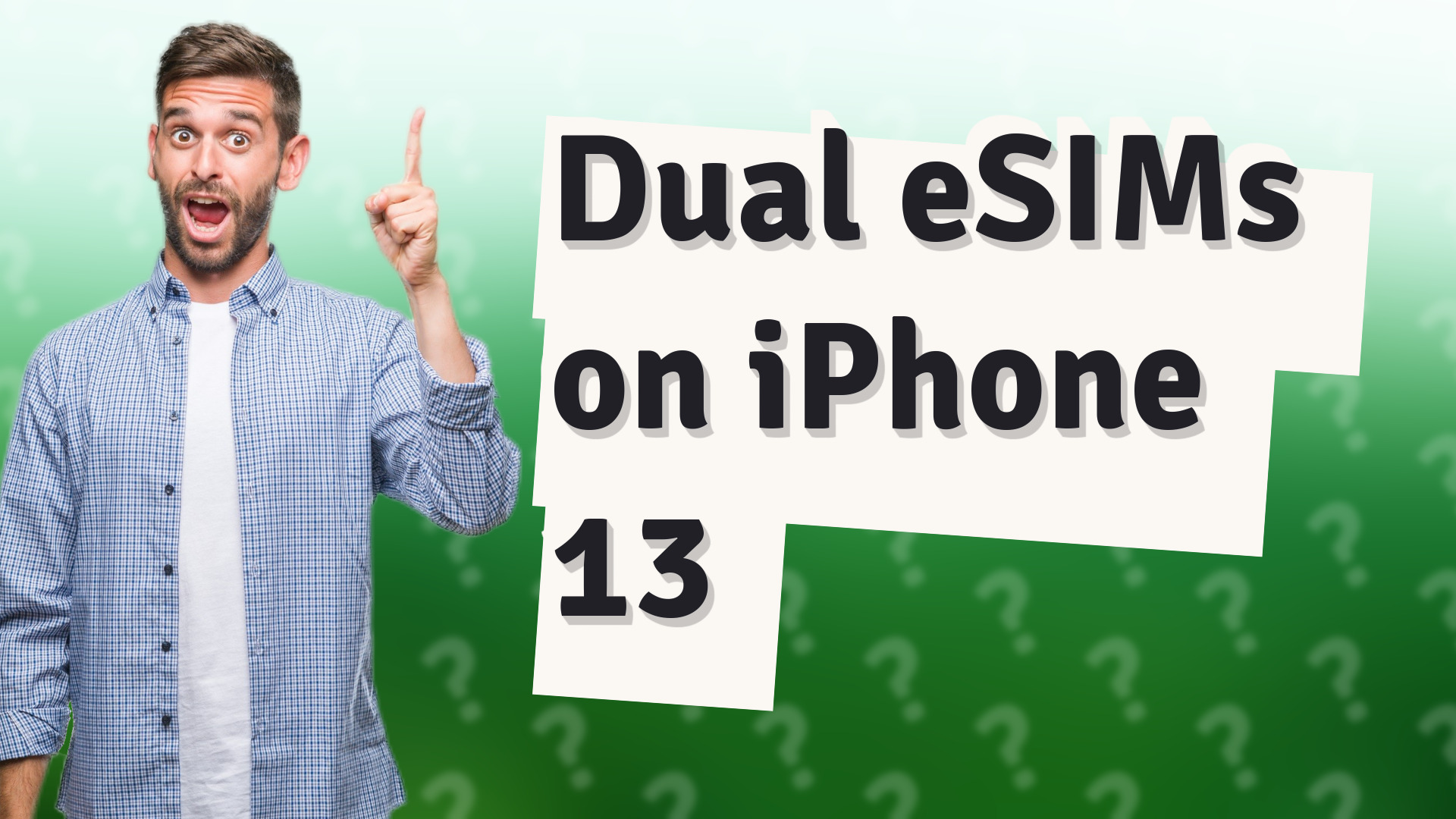 Dual eSIMs on iPhone 13