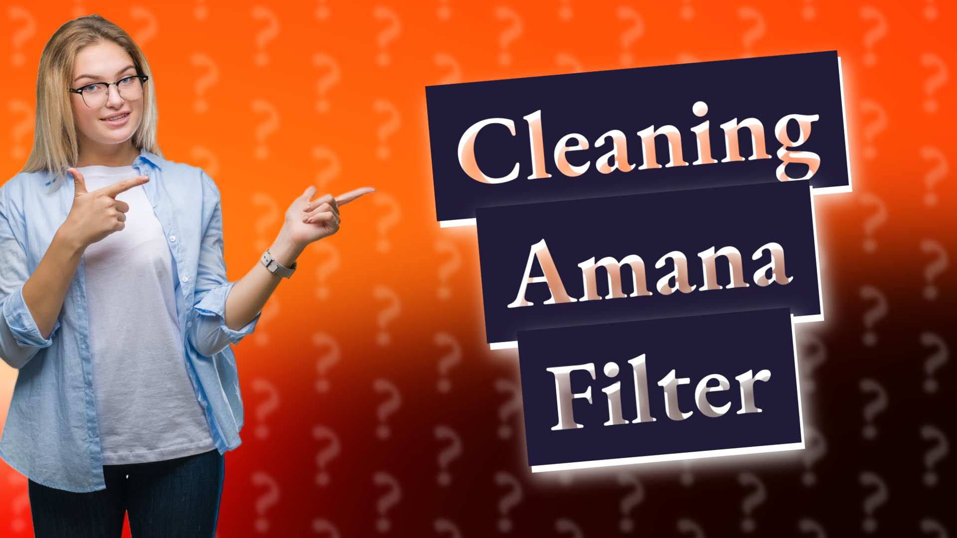 Cleaning Amana Filter