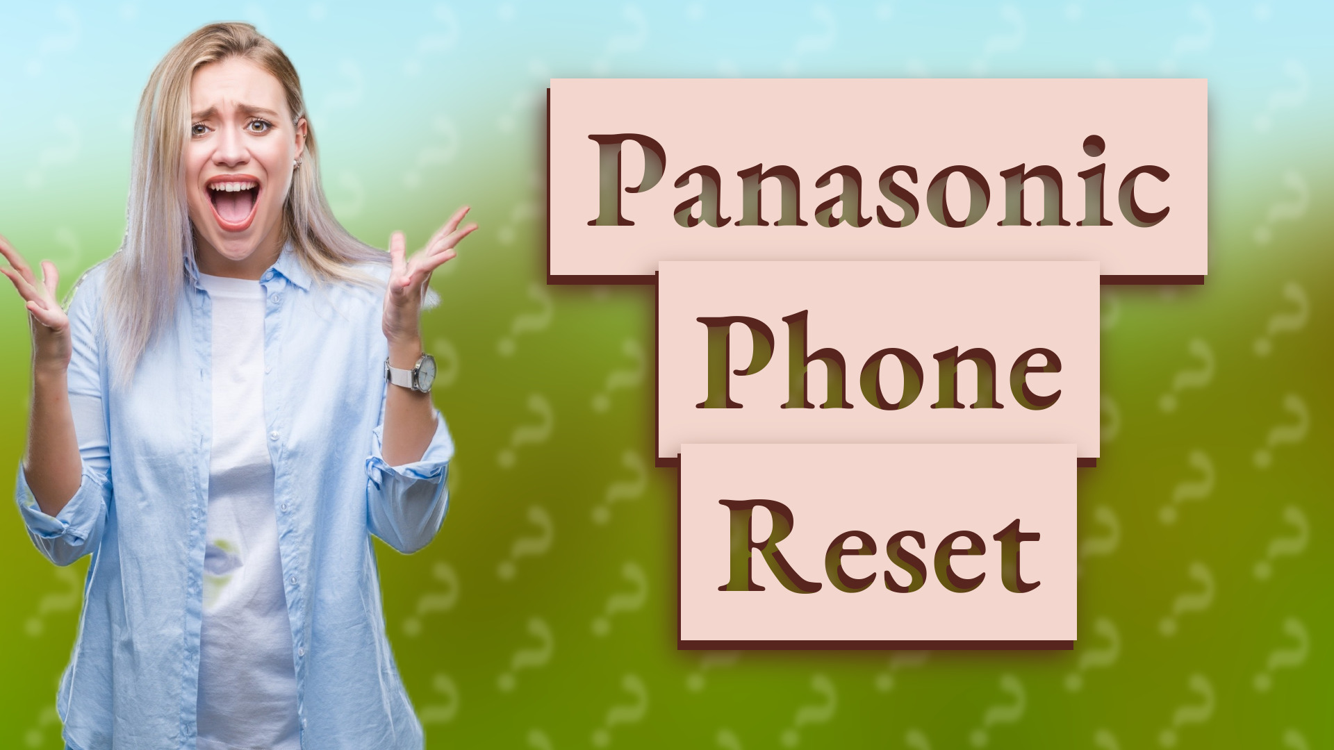 Panasonic Phone Reset