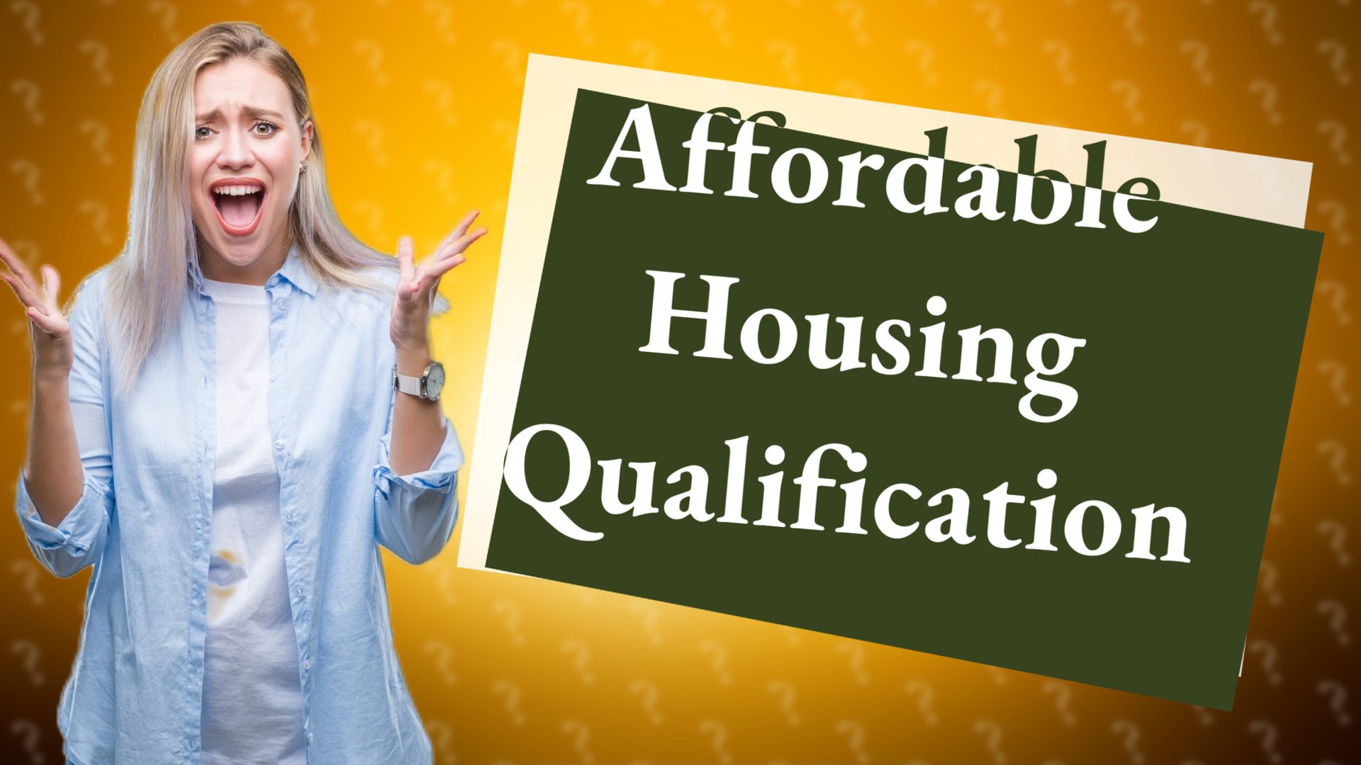 Affordable Housing Qualification