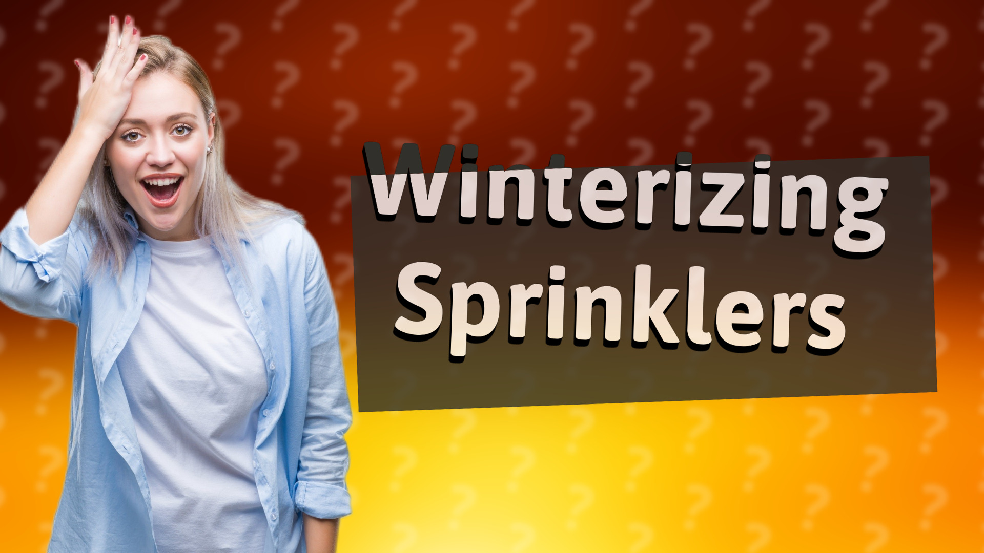 Winterizing Sprinklers