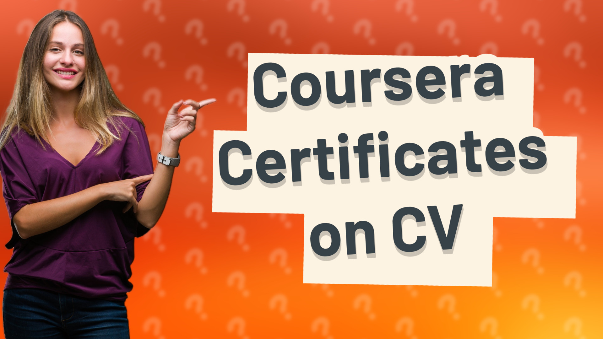 Coursera Certificates on CV