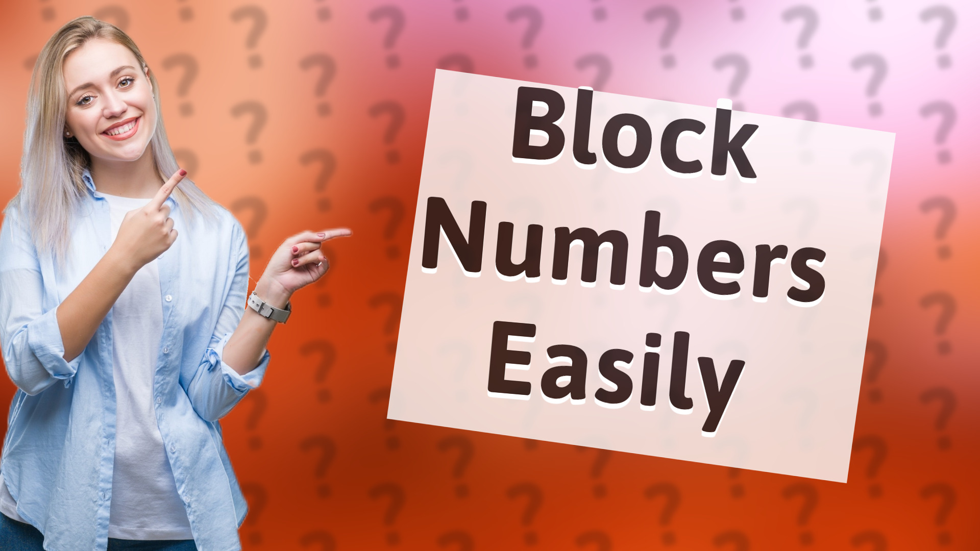 Block Numbers Easily