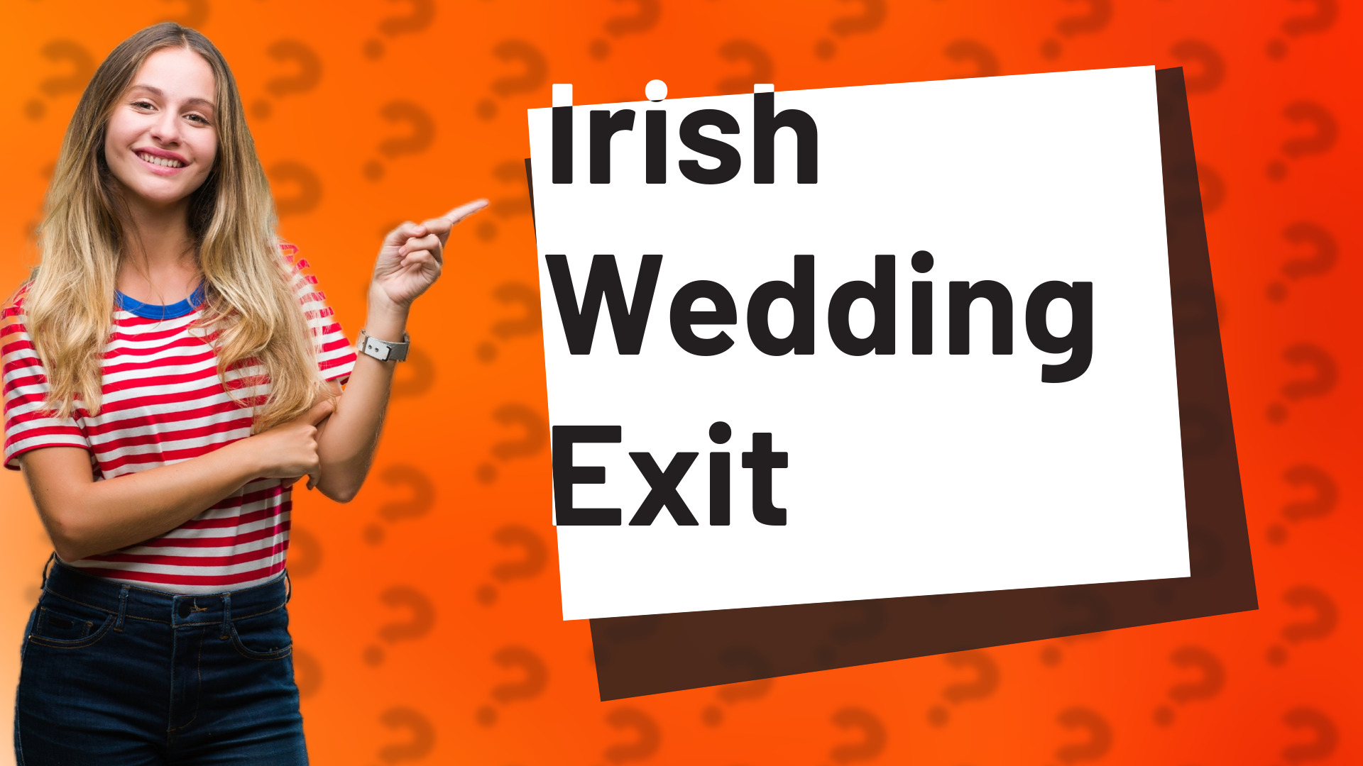 Irish Wedding Exit