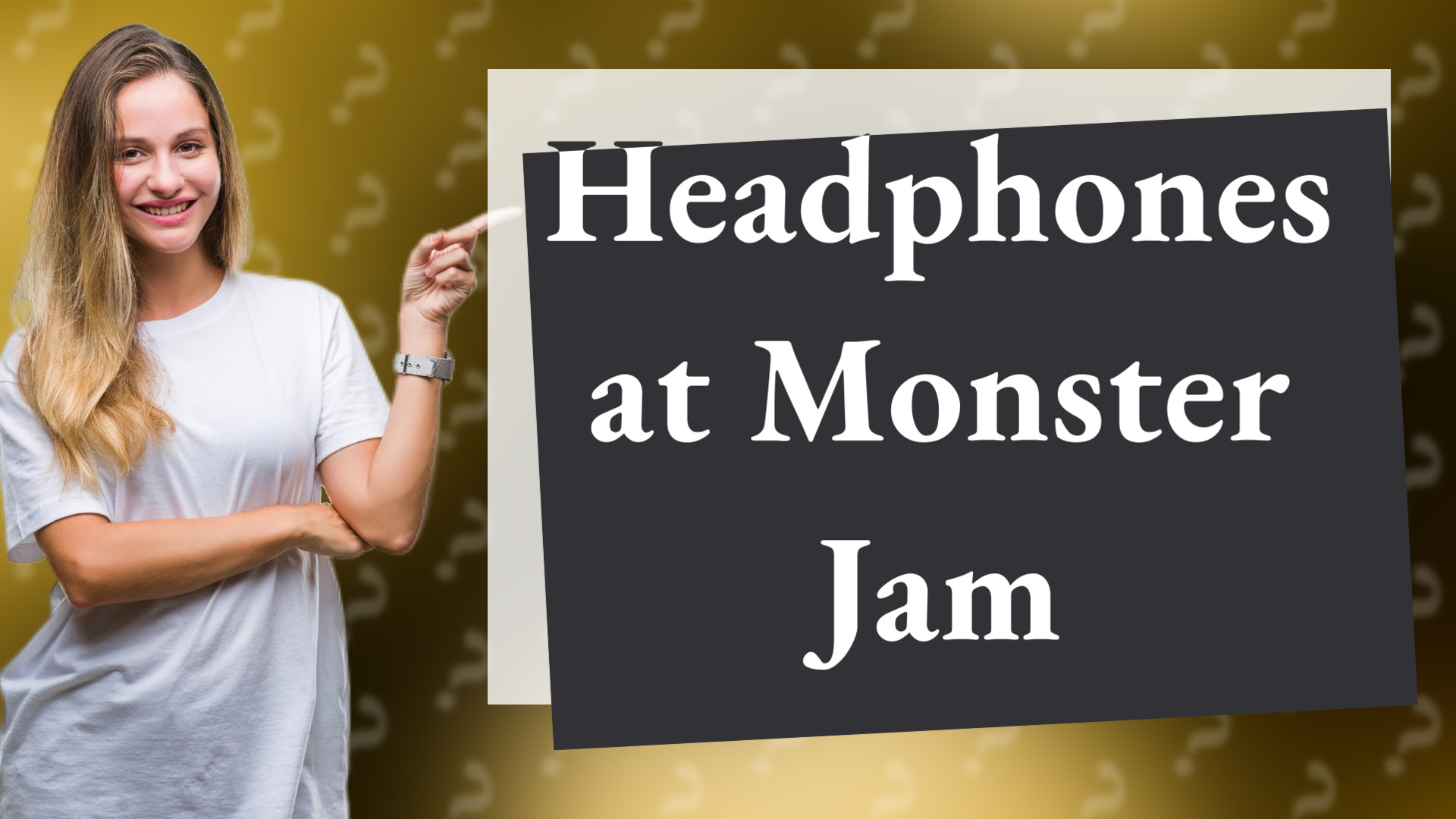 Headphones at Monster Jam