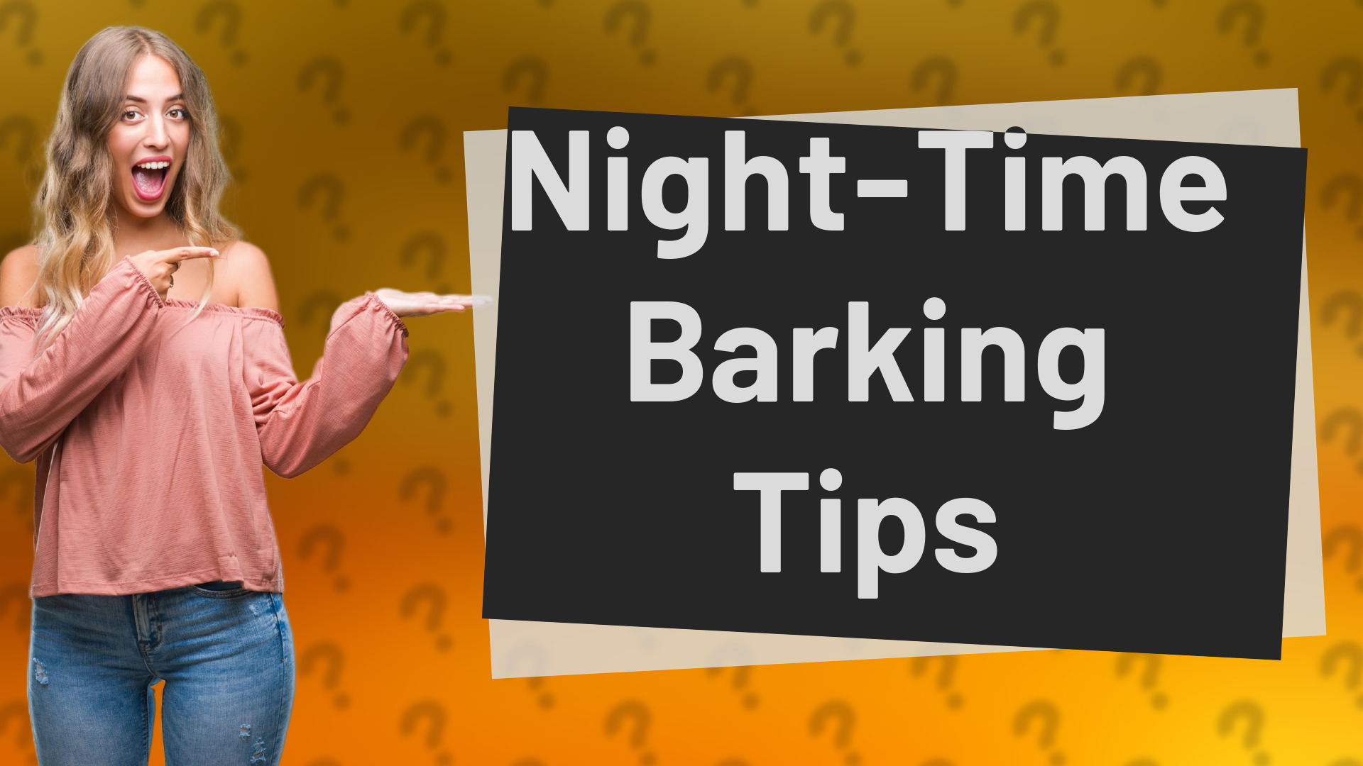 Night-Time Barking Tips