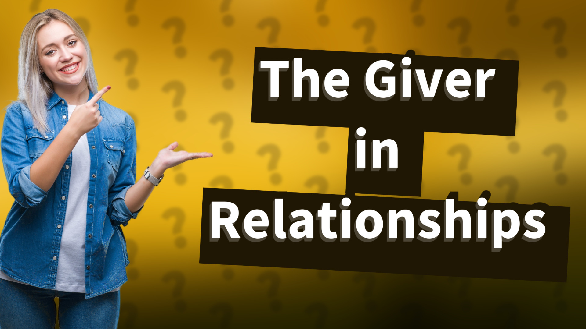 The Giver in Relationships