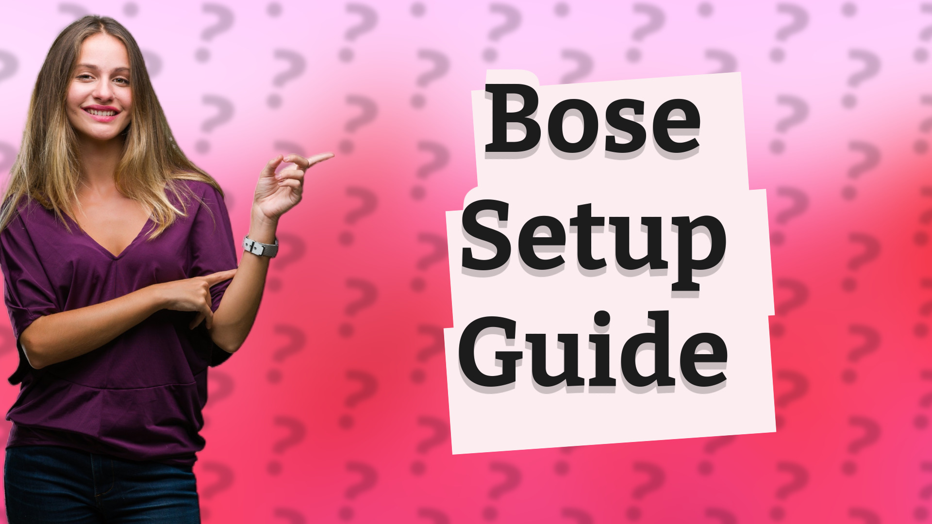 Bose Setup Guide