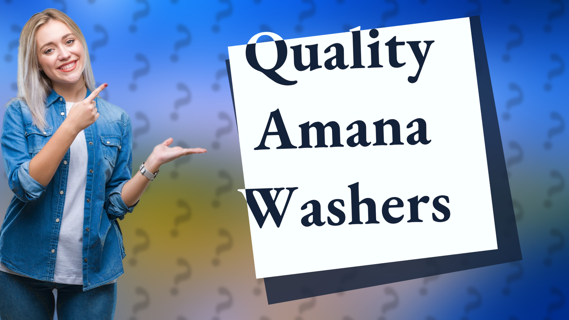 Quality Amana Washers