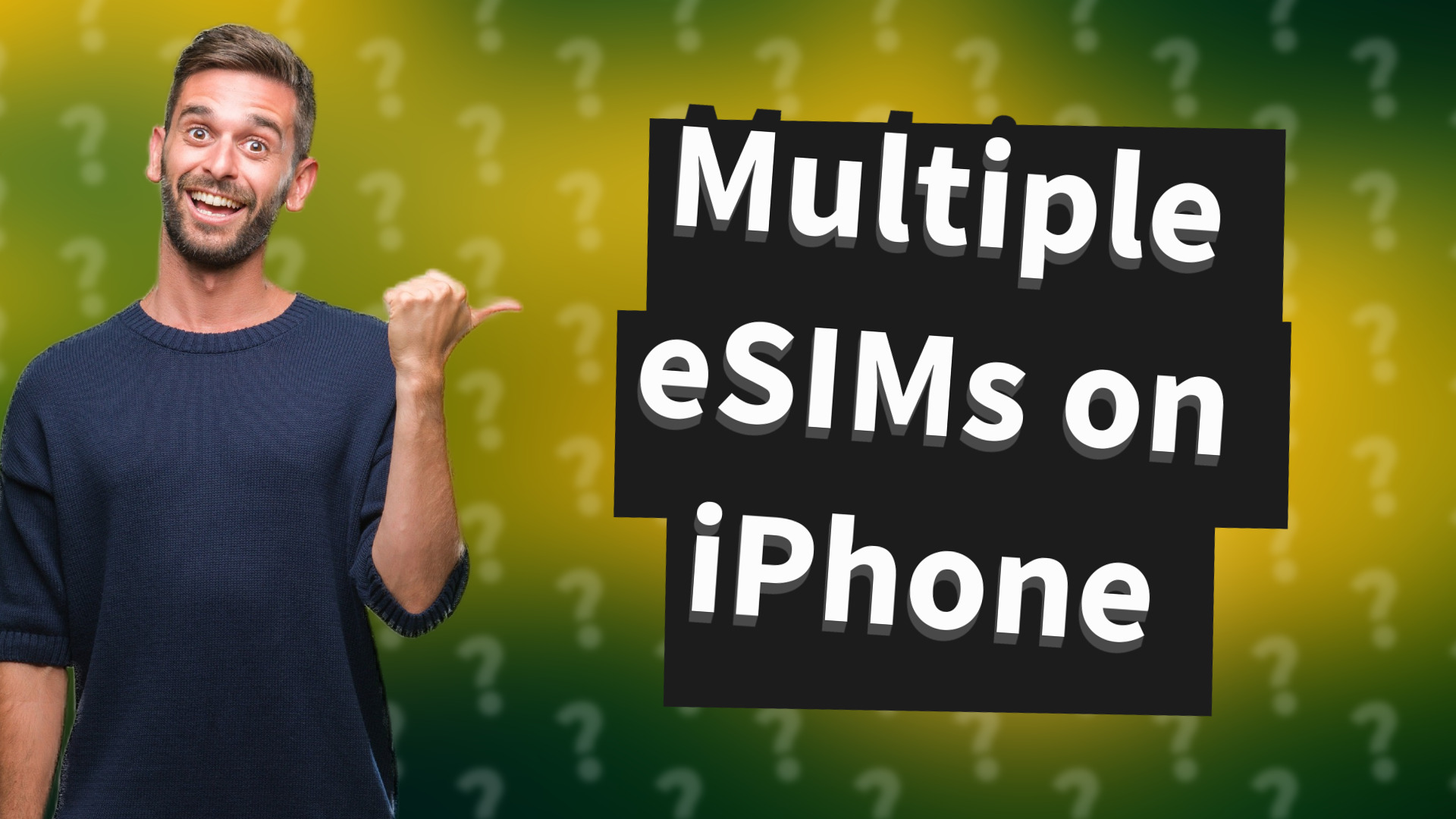 Multiple eSIMs on iPhone