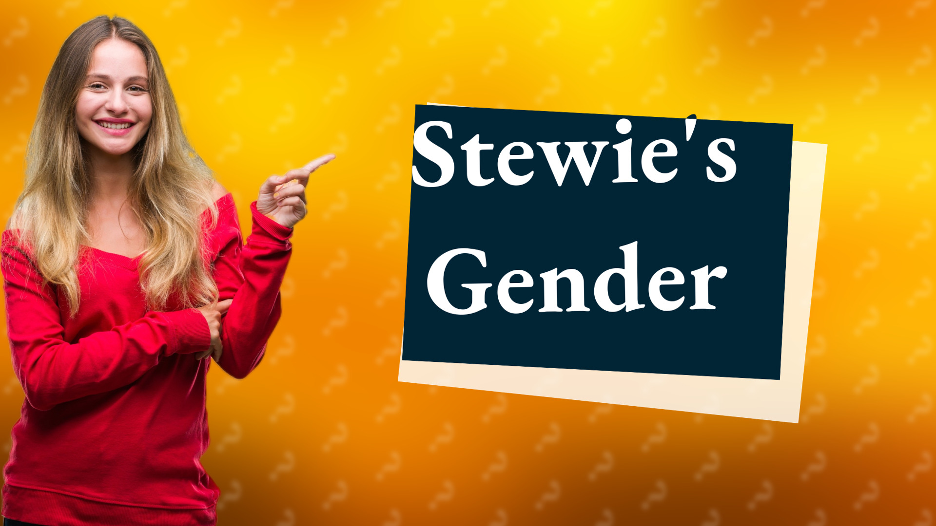 Stewie's Gender