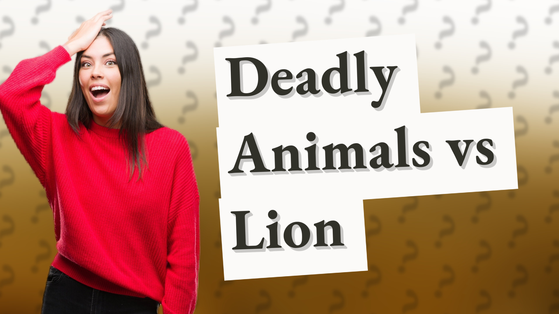 Deadly Animals vs Lion